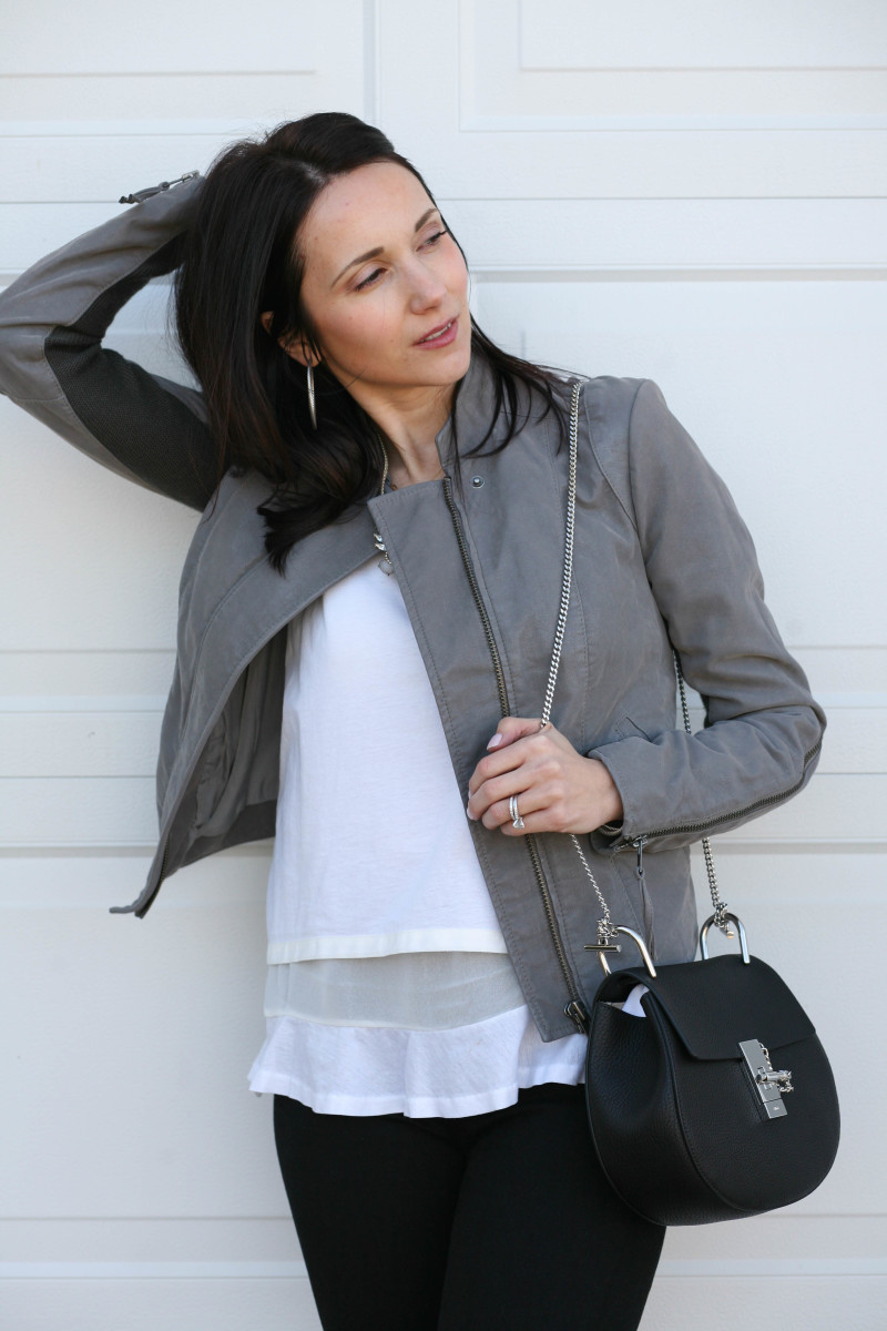 Suede Jacket, Chloe Drew Bag