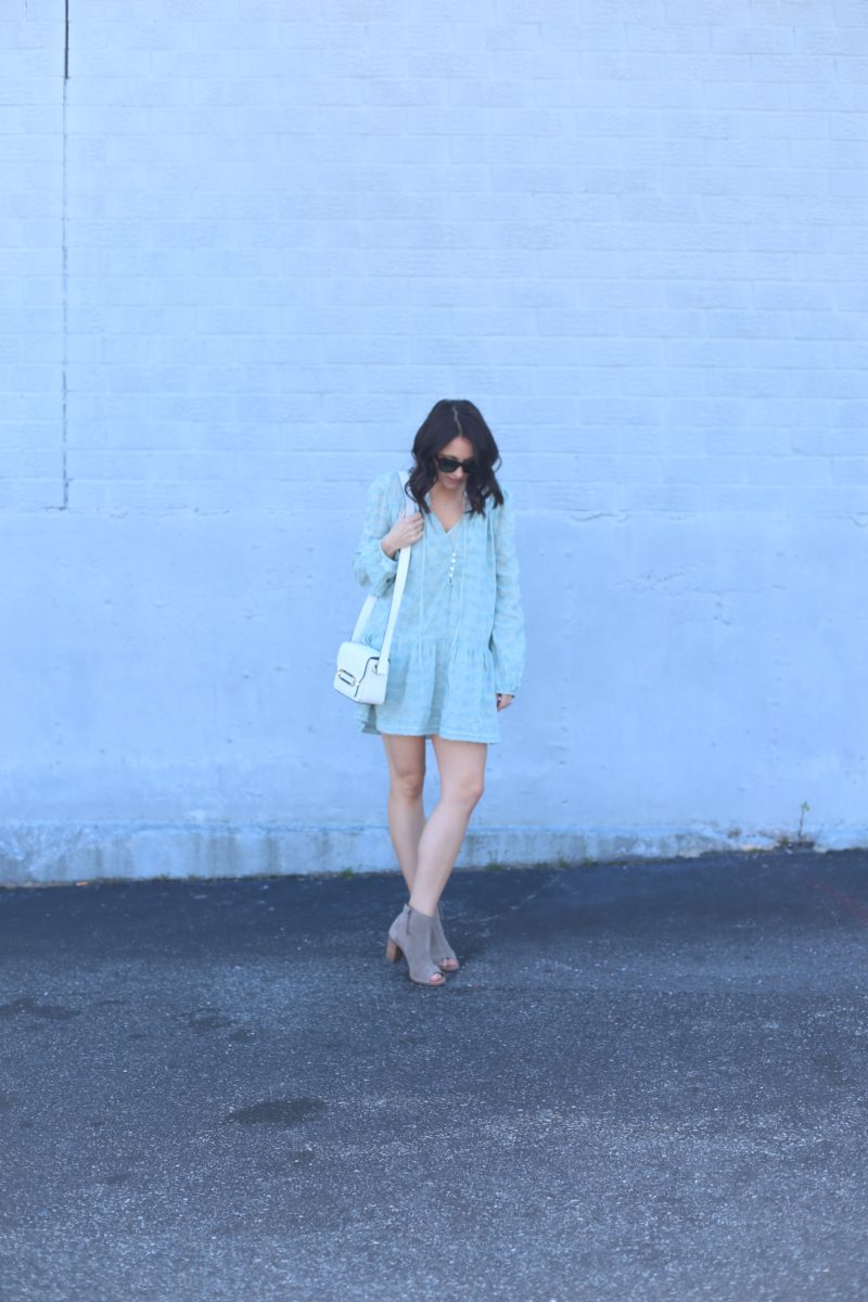 spring tunic, booties fashion