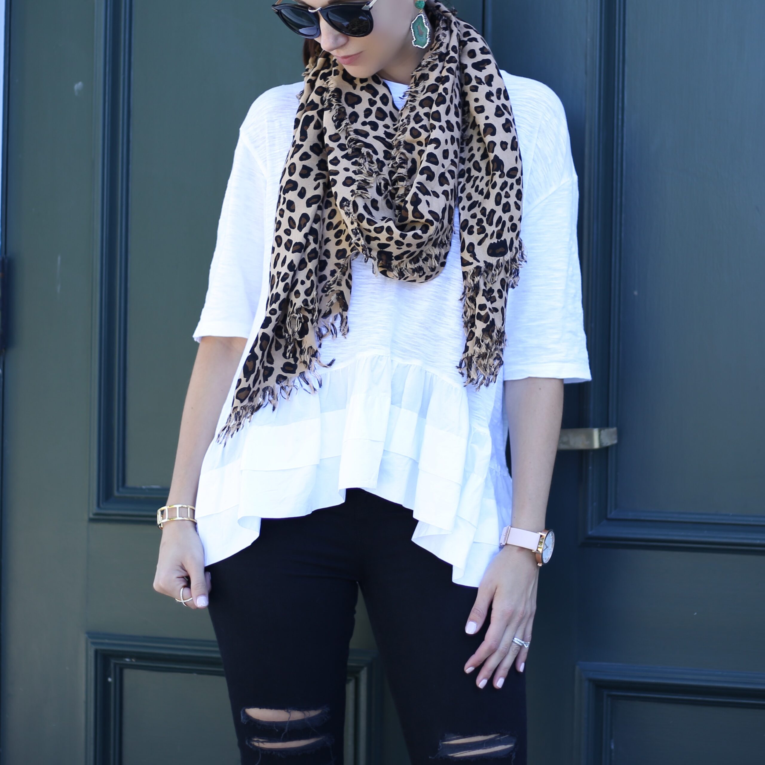 leopard print scarf