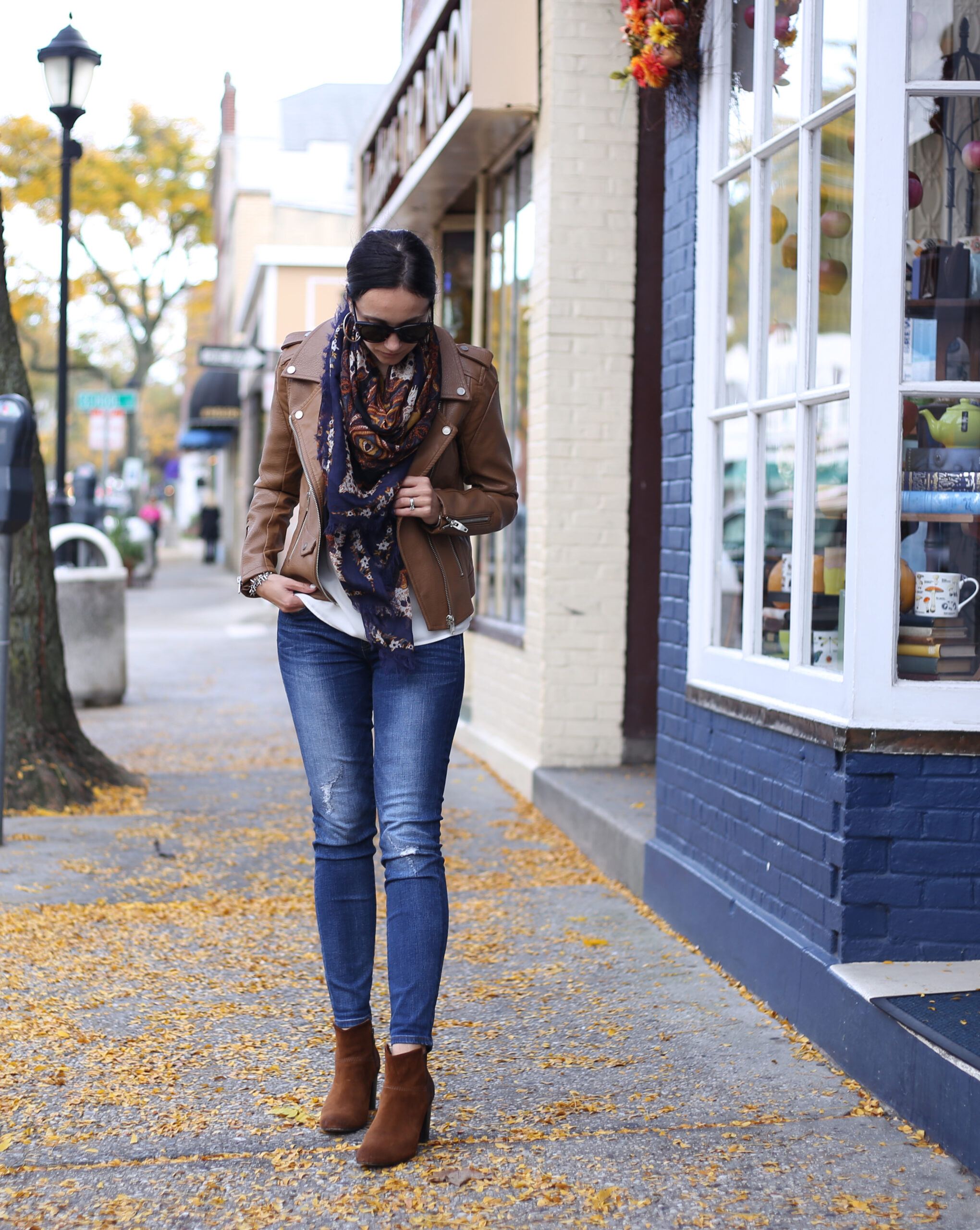 easy rider faux leather moto jacket