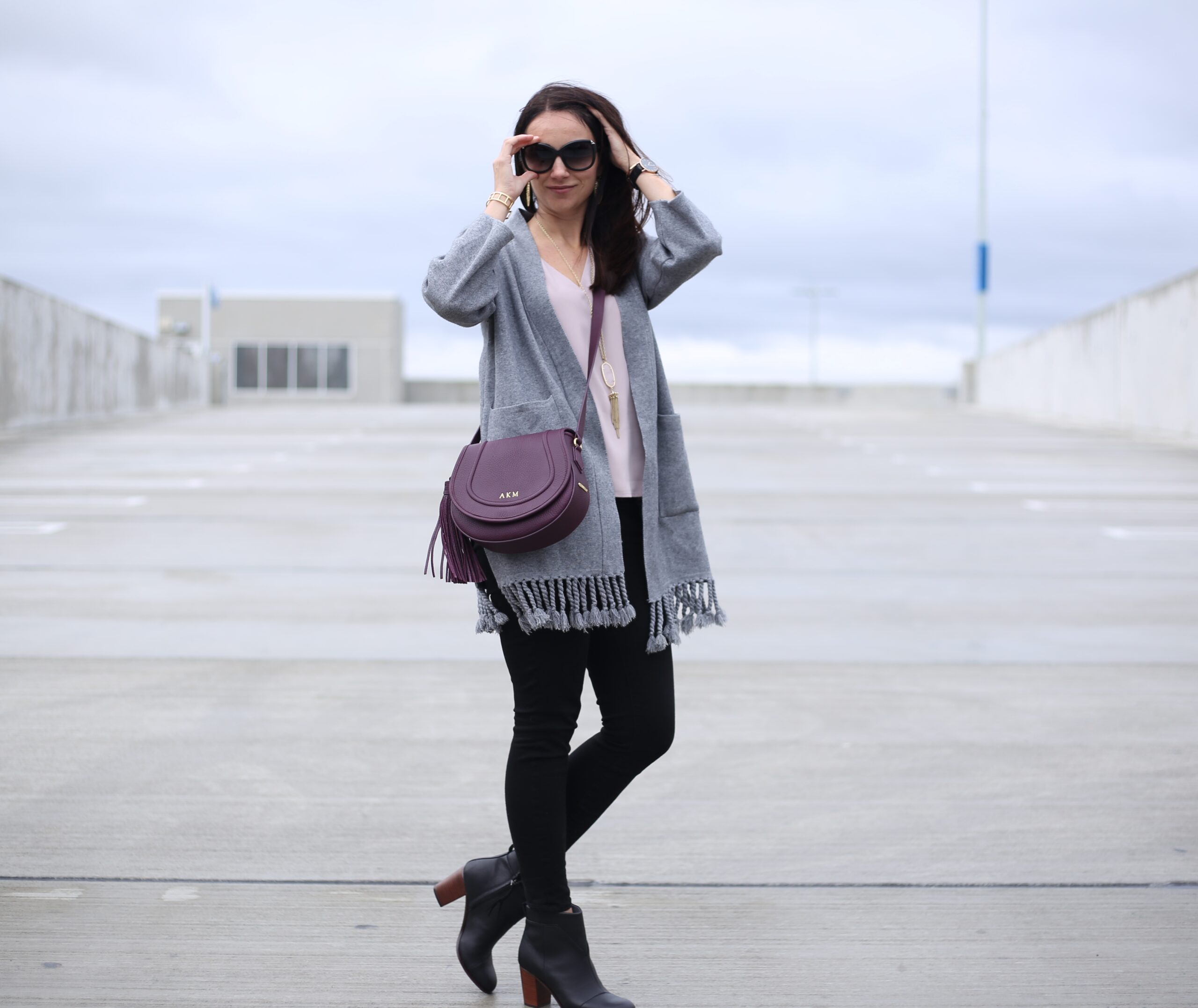 fall outfit crossbody bag