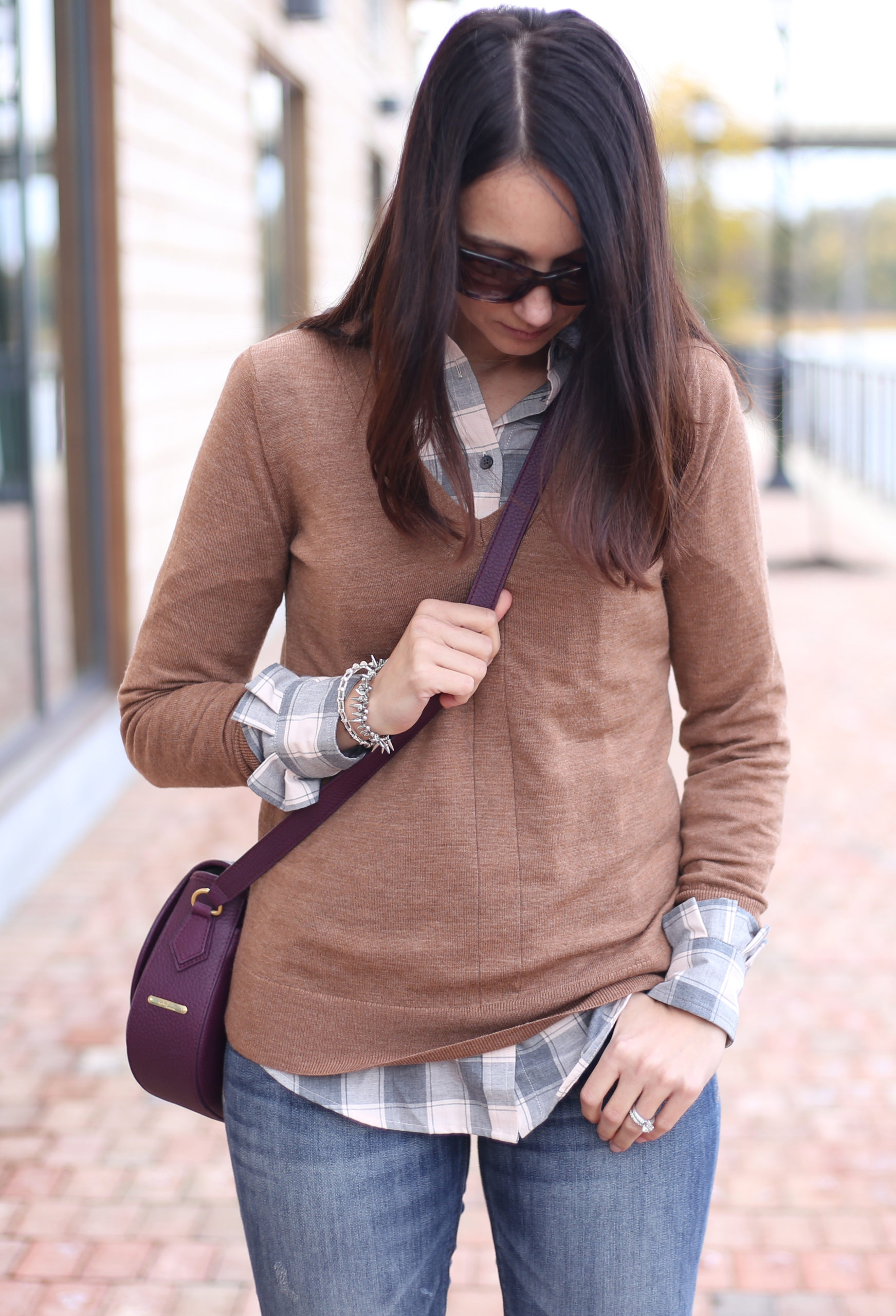 Cozy Sweater Vest & Plaid Button Down with Banana Republic (and a GIVEAWAY)