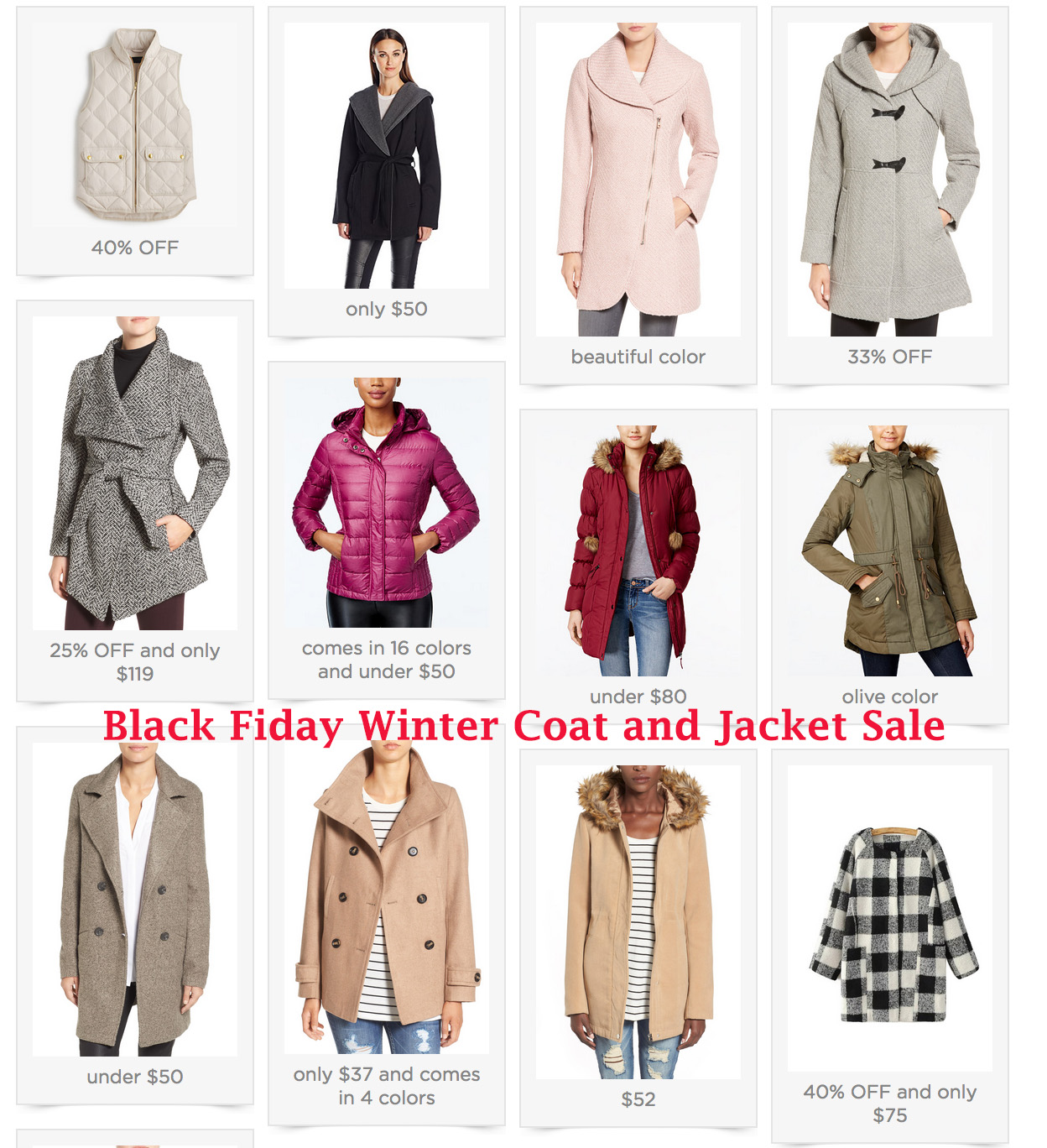 Black Friday Sales – Coats & Jackets