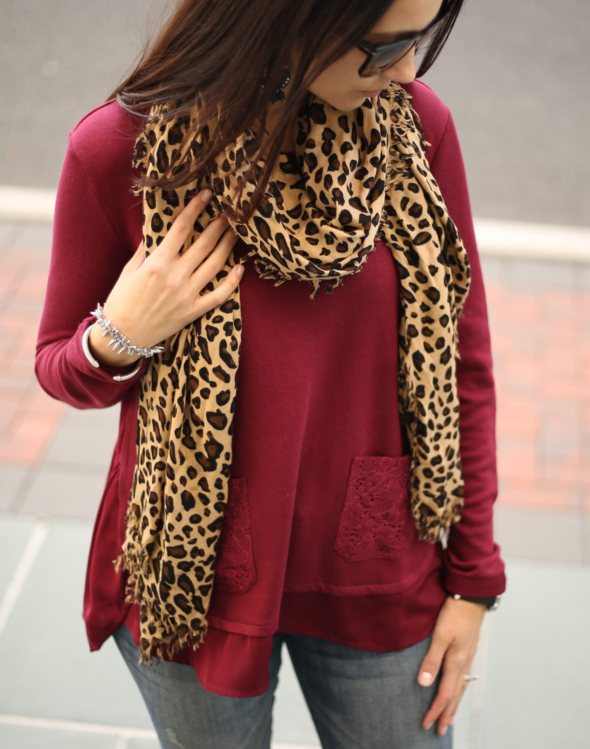 leopard scarf