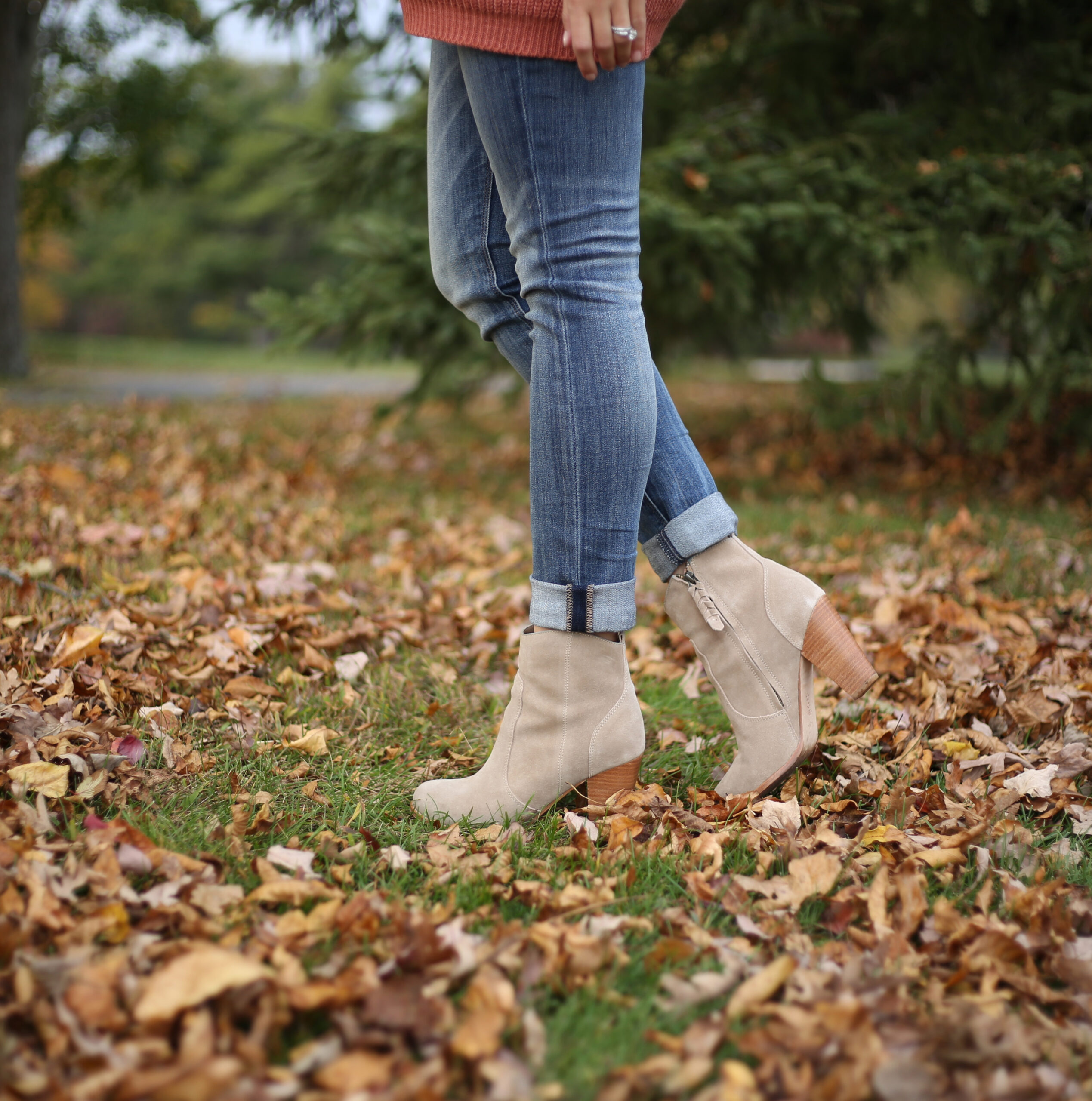 suede booties for the fall