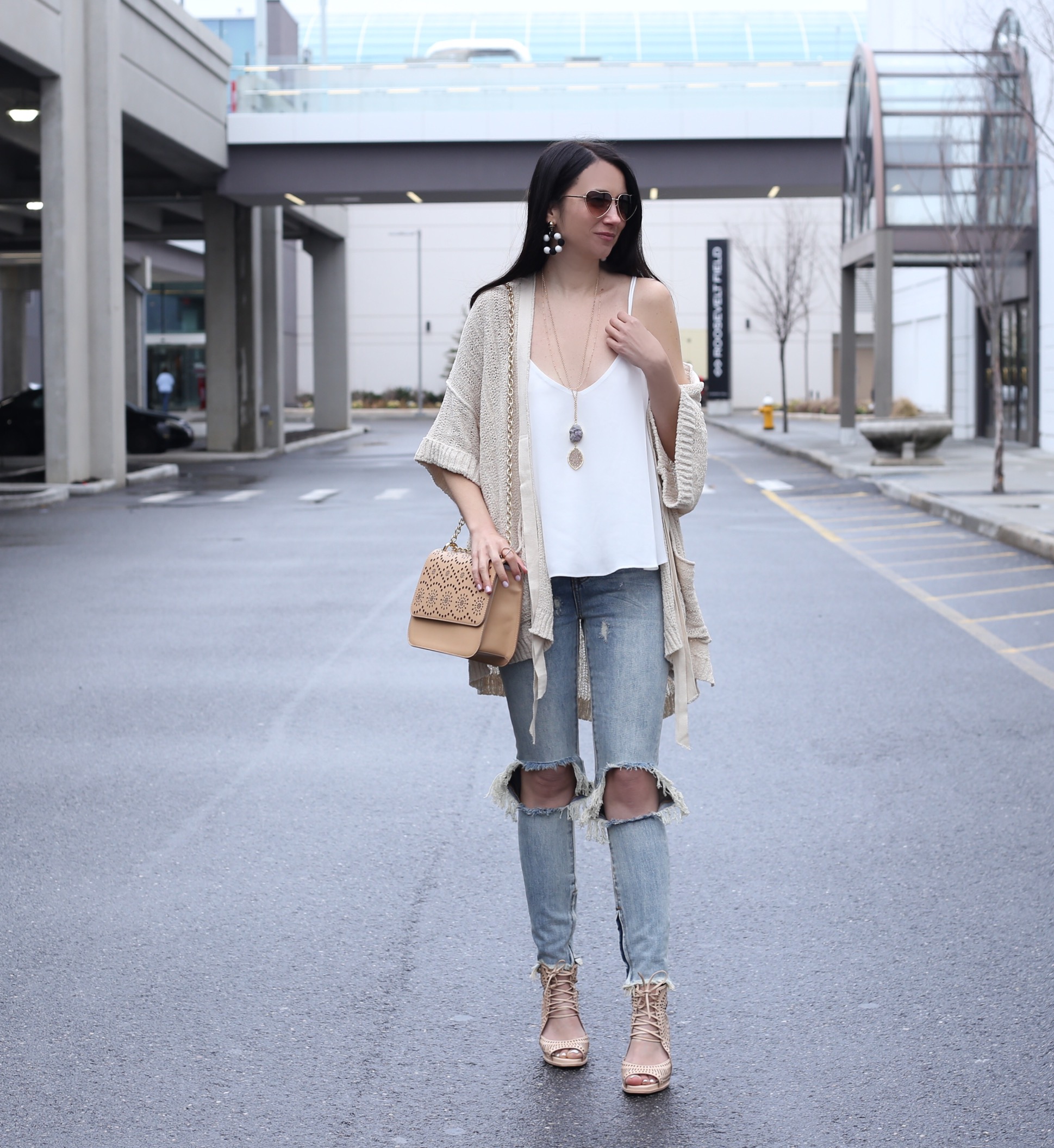 Anna Monterio fashion blogger of blushing rose style wearing spring fashion accessories from Nordstrom