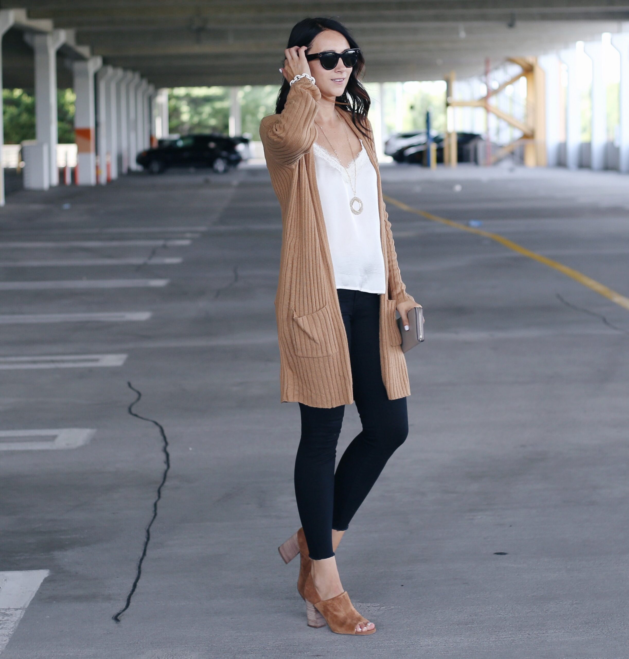 FASHION BLOGGER ANNA MONTEIRO OF BLUSHING ROSE STYLE WEARING BP. RIBBED CARDIGAN FROM NORDSTROM ANNIVERSARY SALE 2017