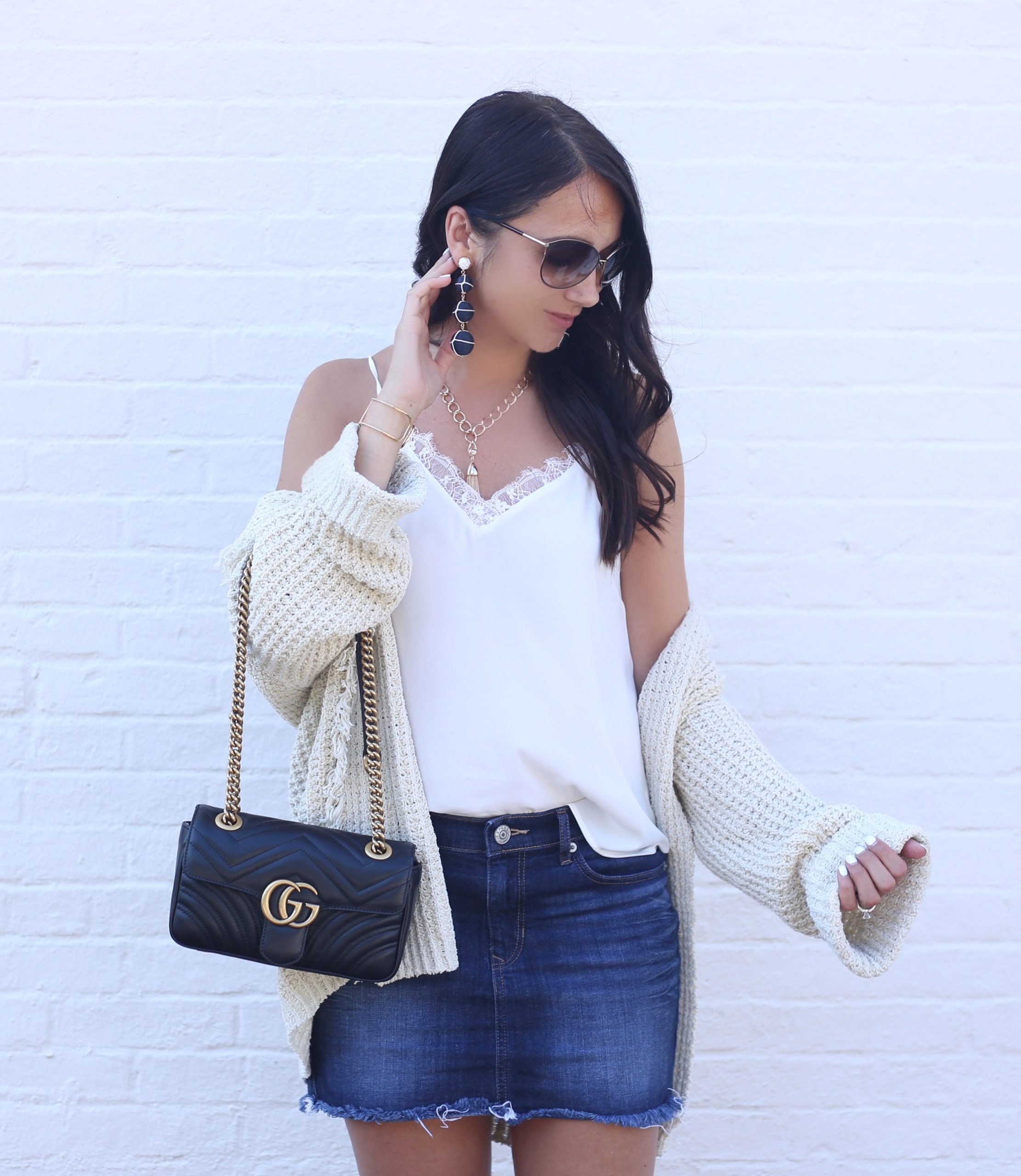 blogger Anna Monteiro of BlushingRose Style wearing free people cardigan from Nordstrom anniversary sale 2017