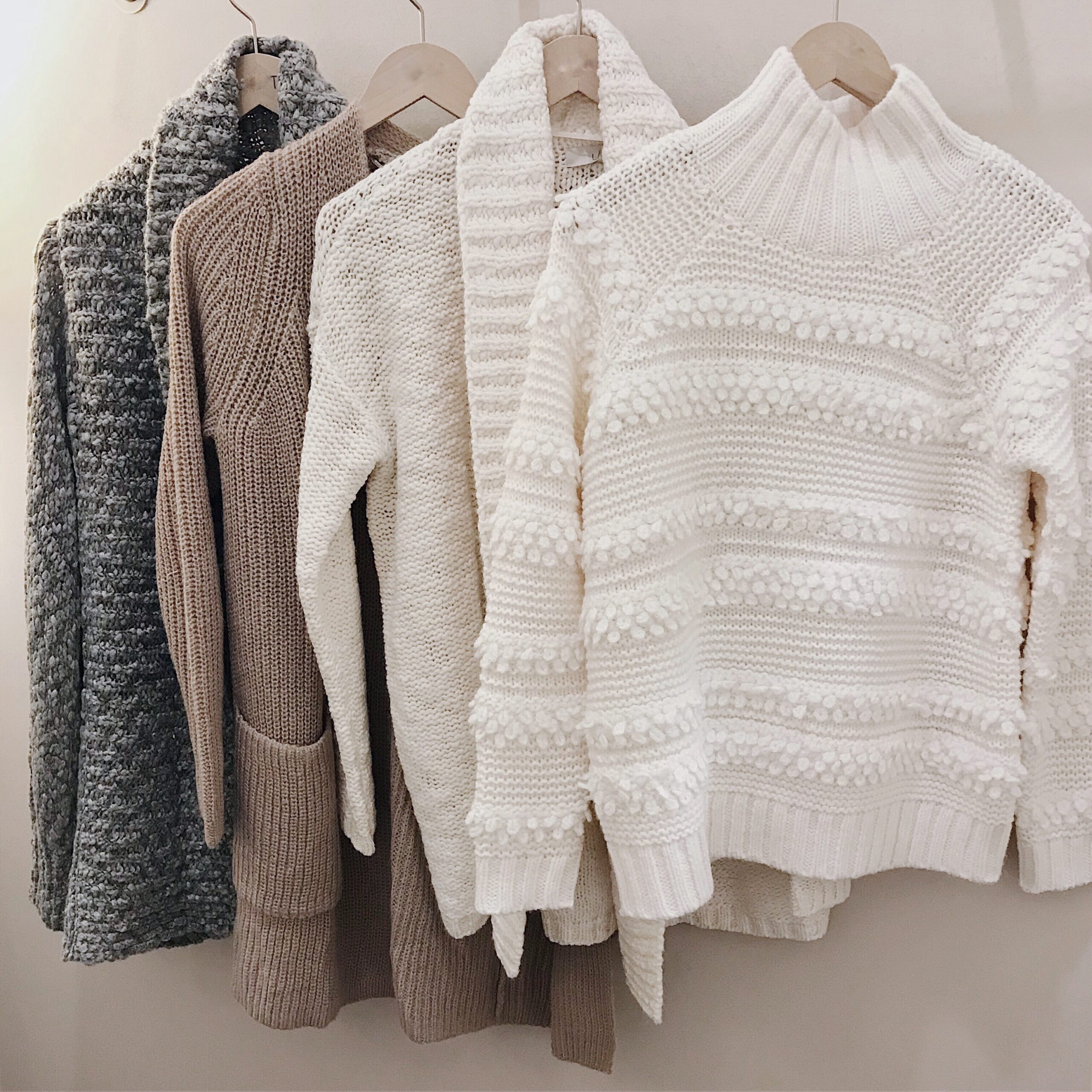 cream sweaters for fall