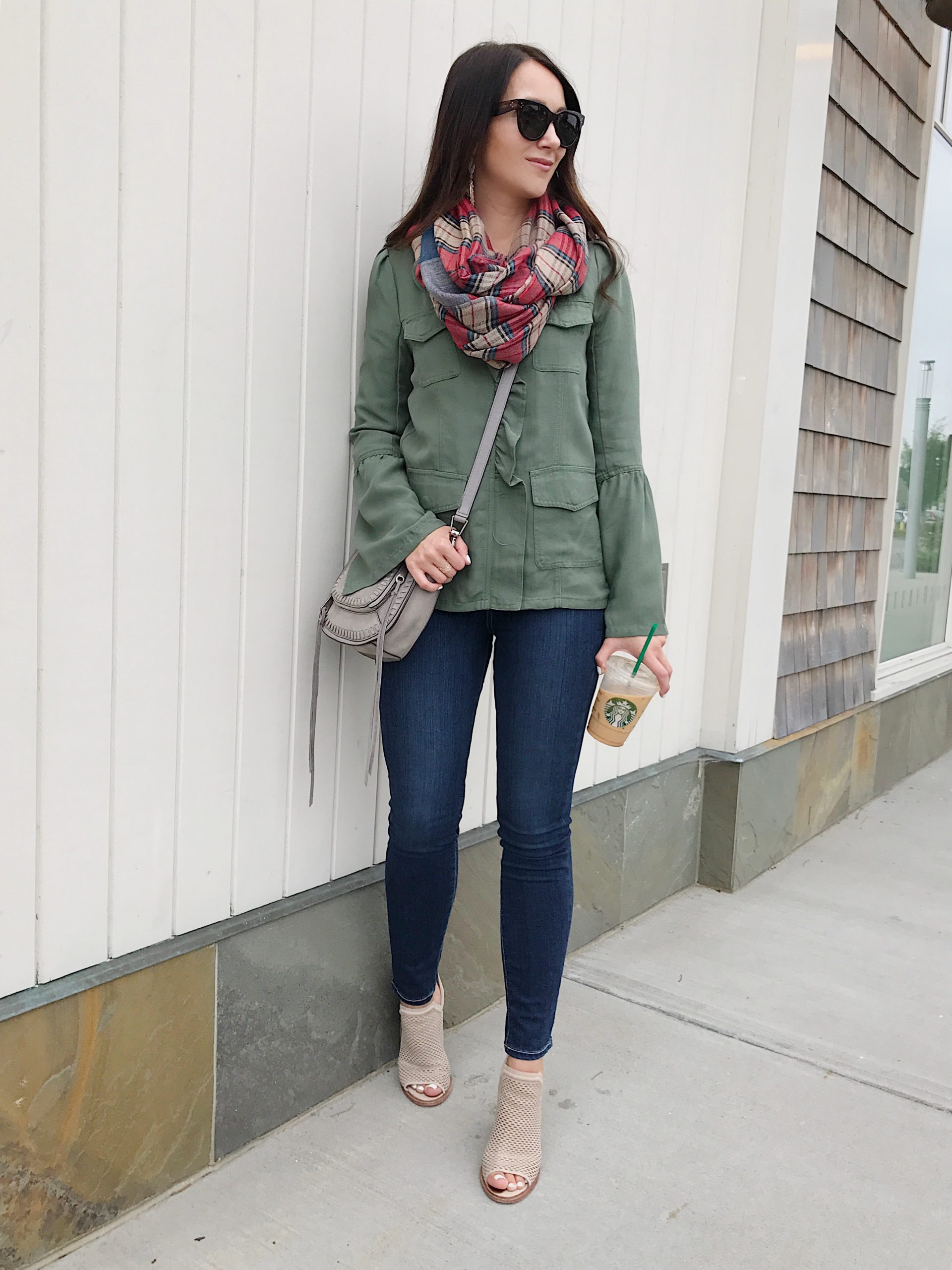 blogger Anna Monteiro of Blushing Rose Style wearing rebecca minkoff bag from nordstrom