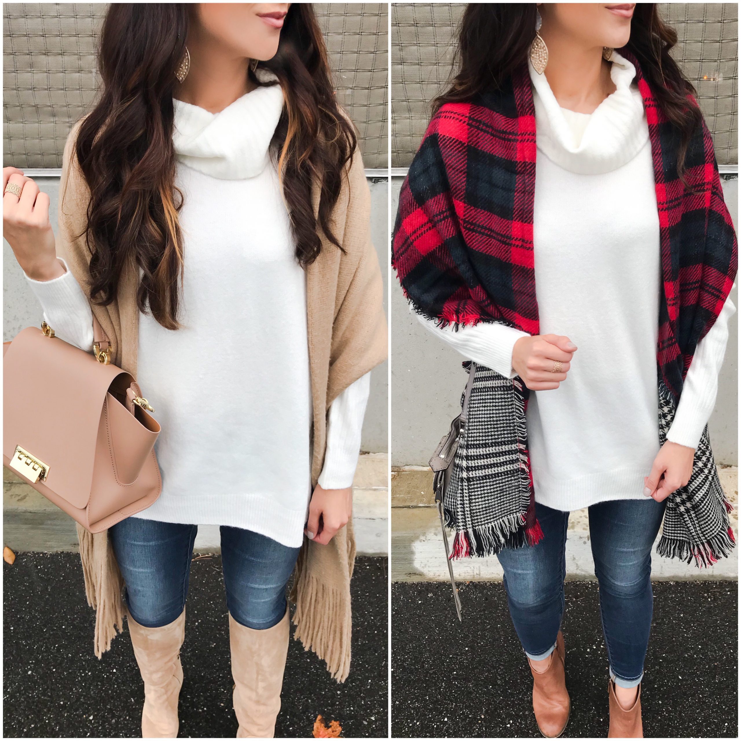 blogger Anna Monteiro of blushing rose style blog wearing casual holiday outfit