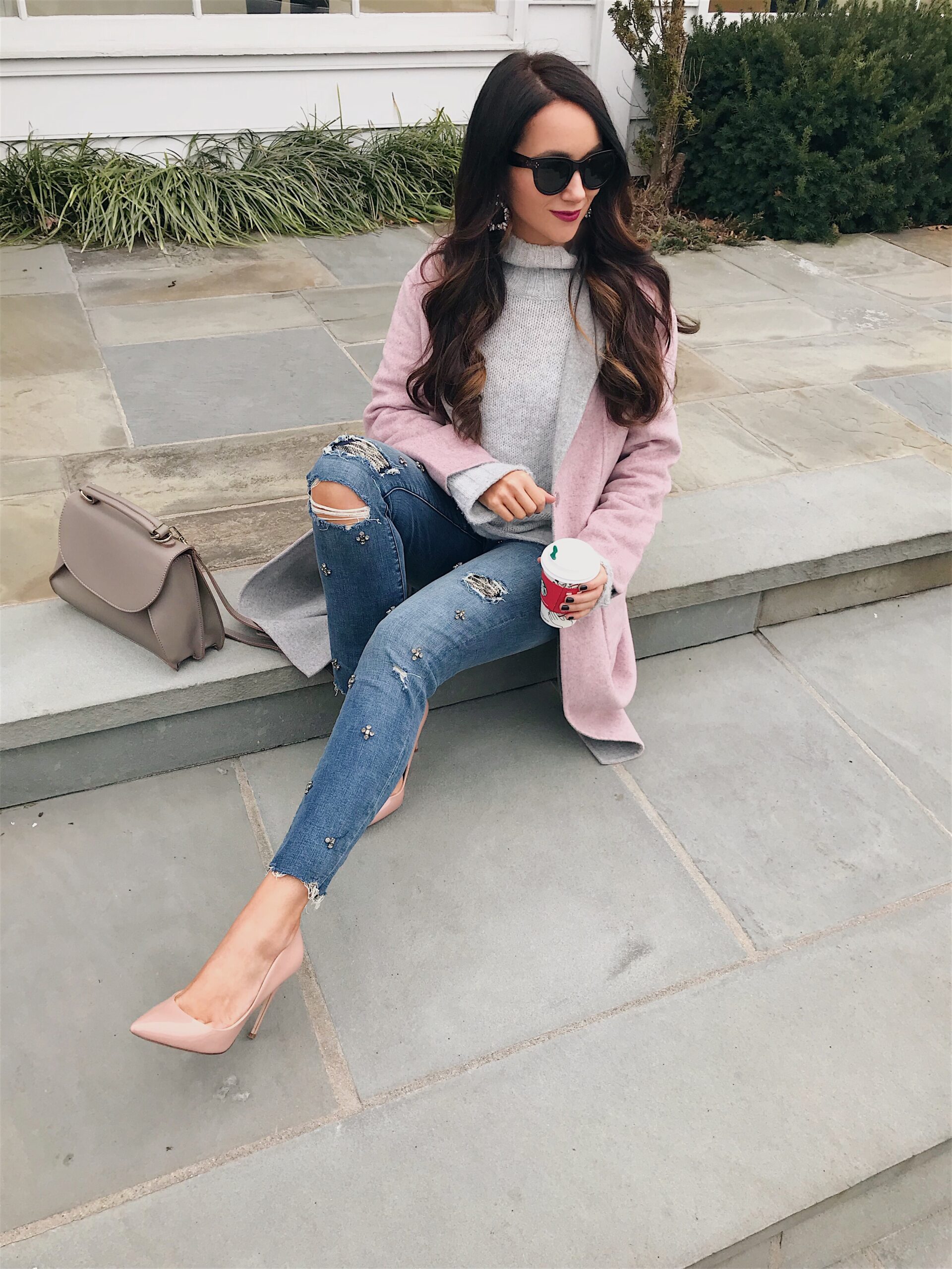 Pink and Grey- Color Combo to Try - Blushing Rose Style Blog