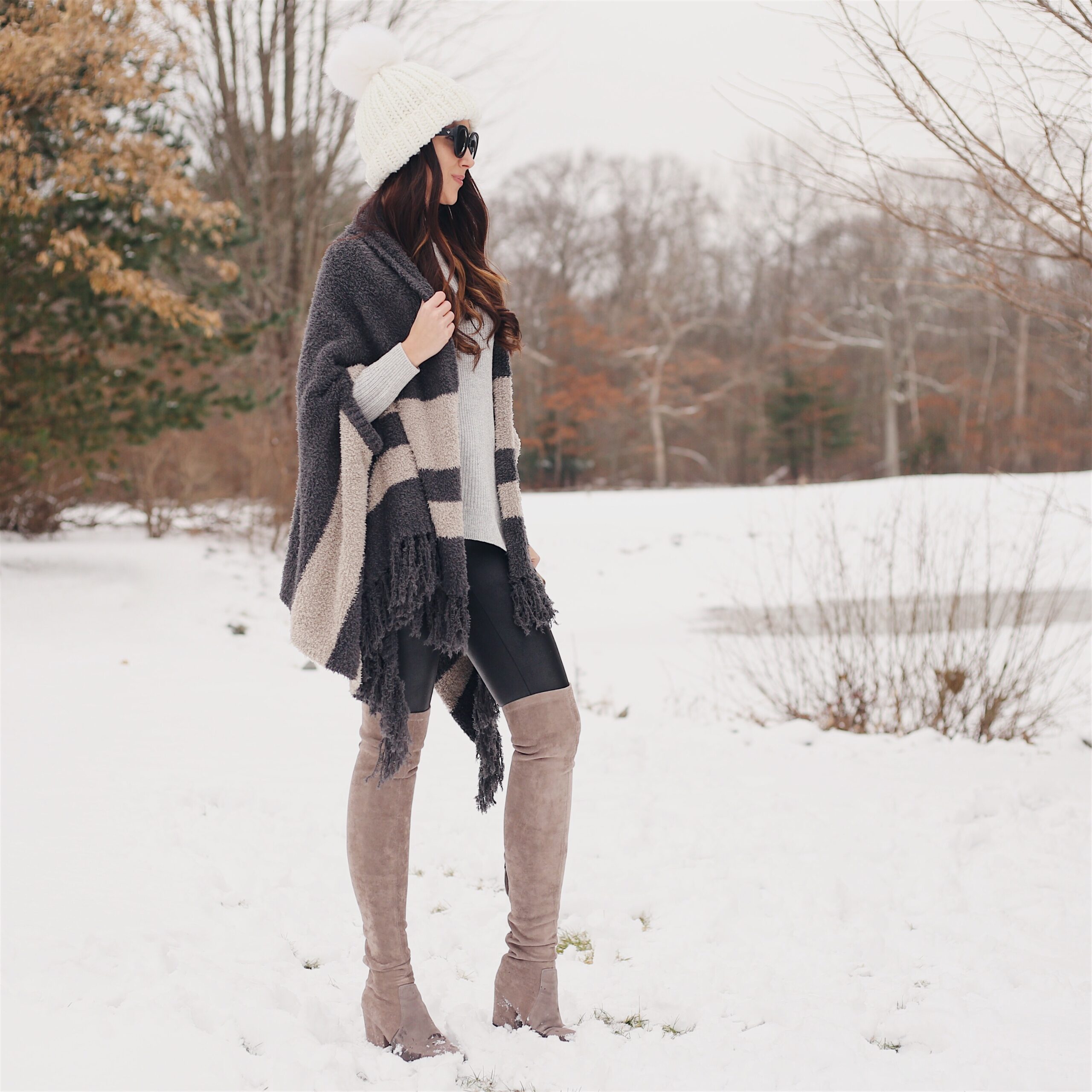 winter fashion, winter outfit, cozy winter look, cozy wrap