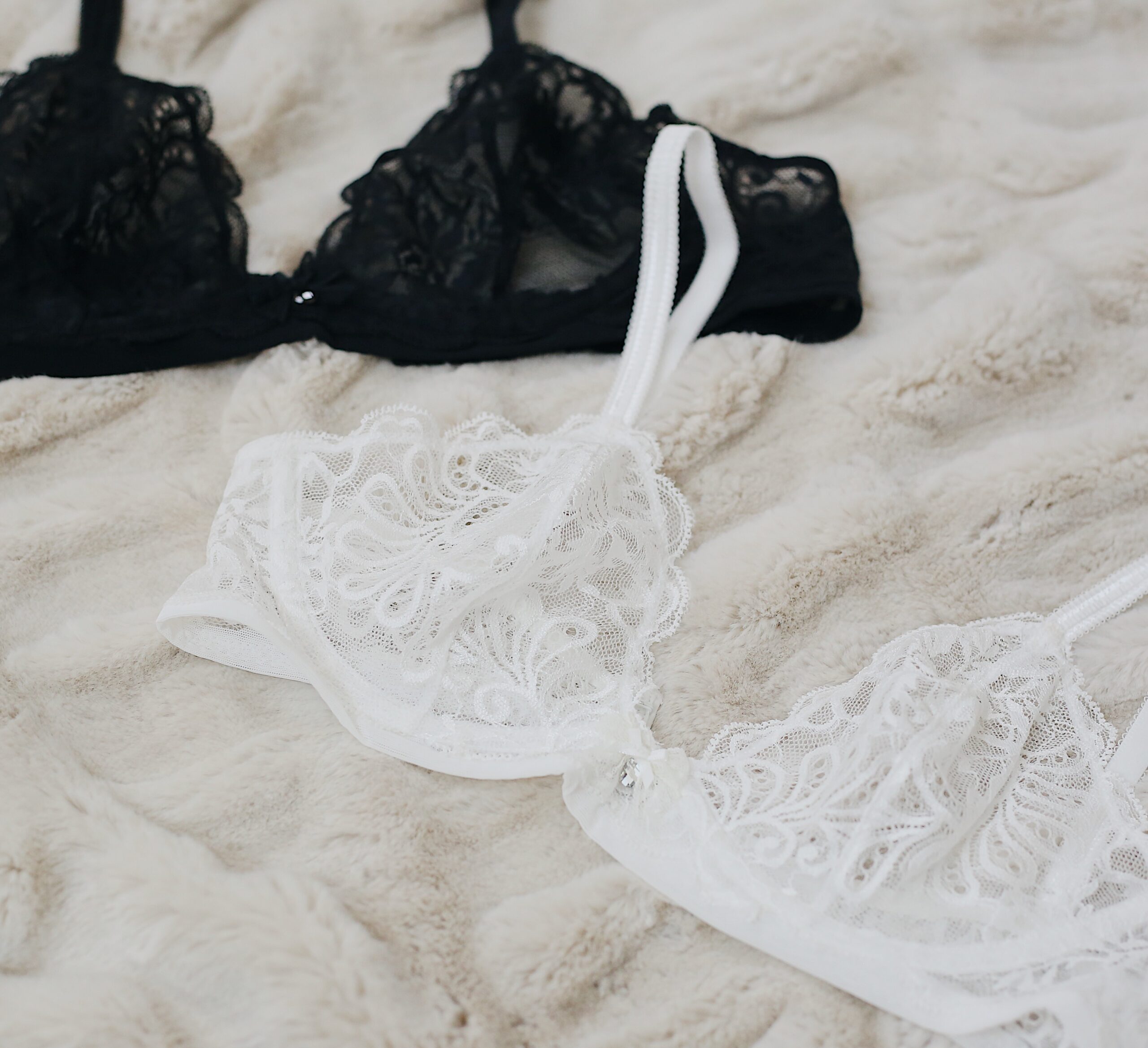 lace bralettes , peek-a-boo lace trend