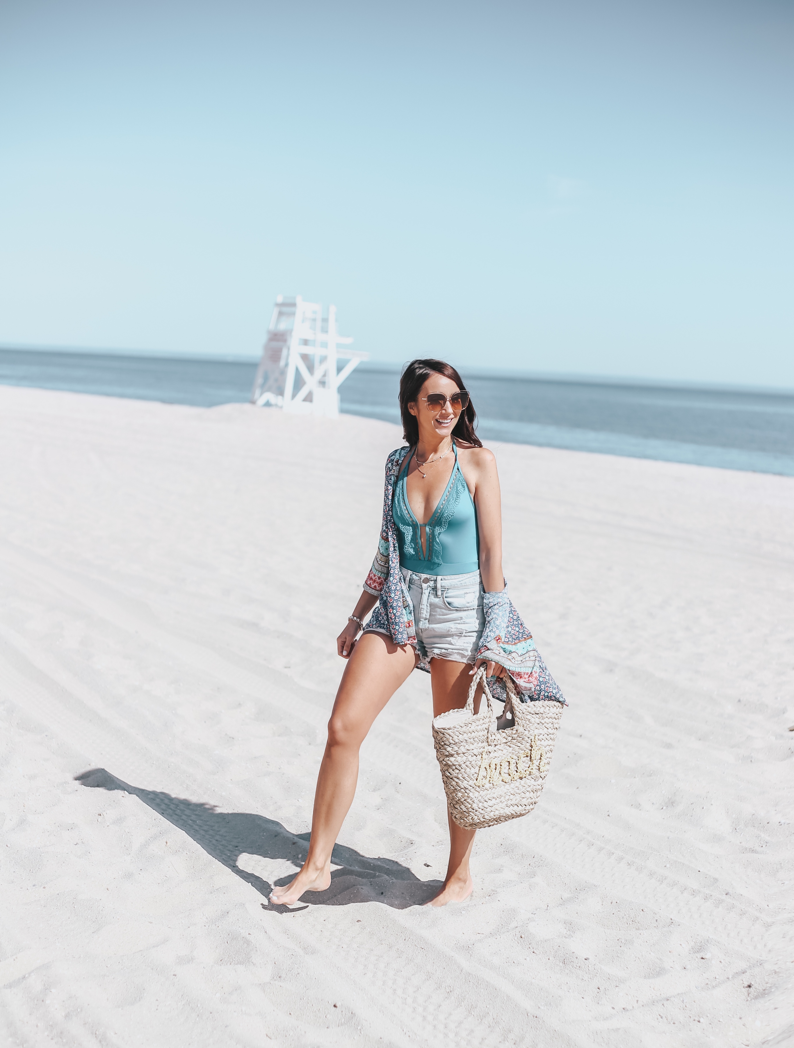 beach style , beach bag, kimono coverup, must have swimwear on sale