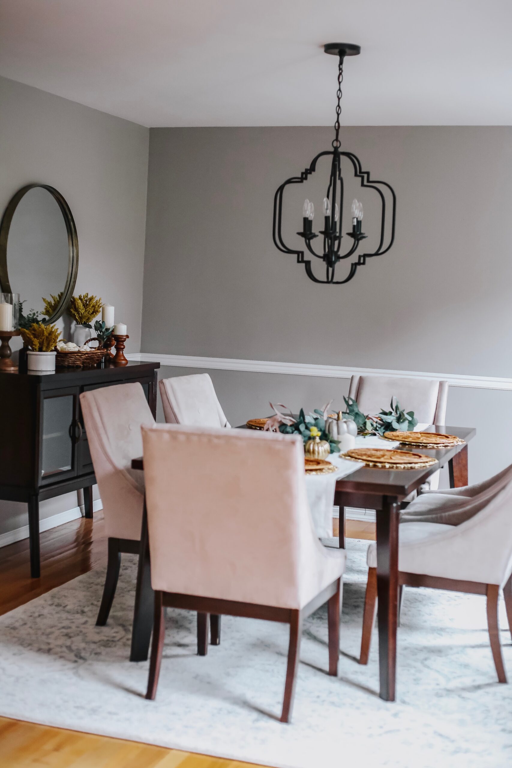 how to give your dining room a makeover, dining room fall decorations