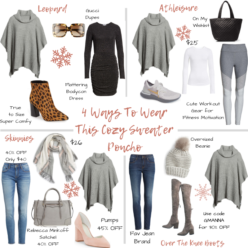 4 Ways to Style Poncho Sweater