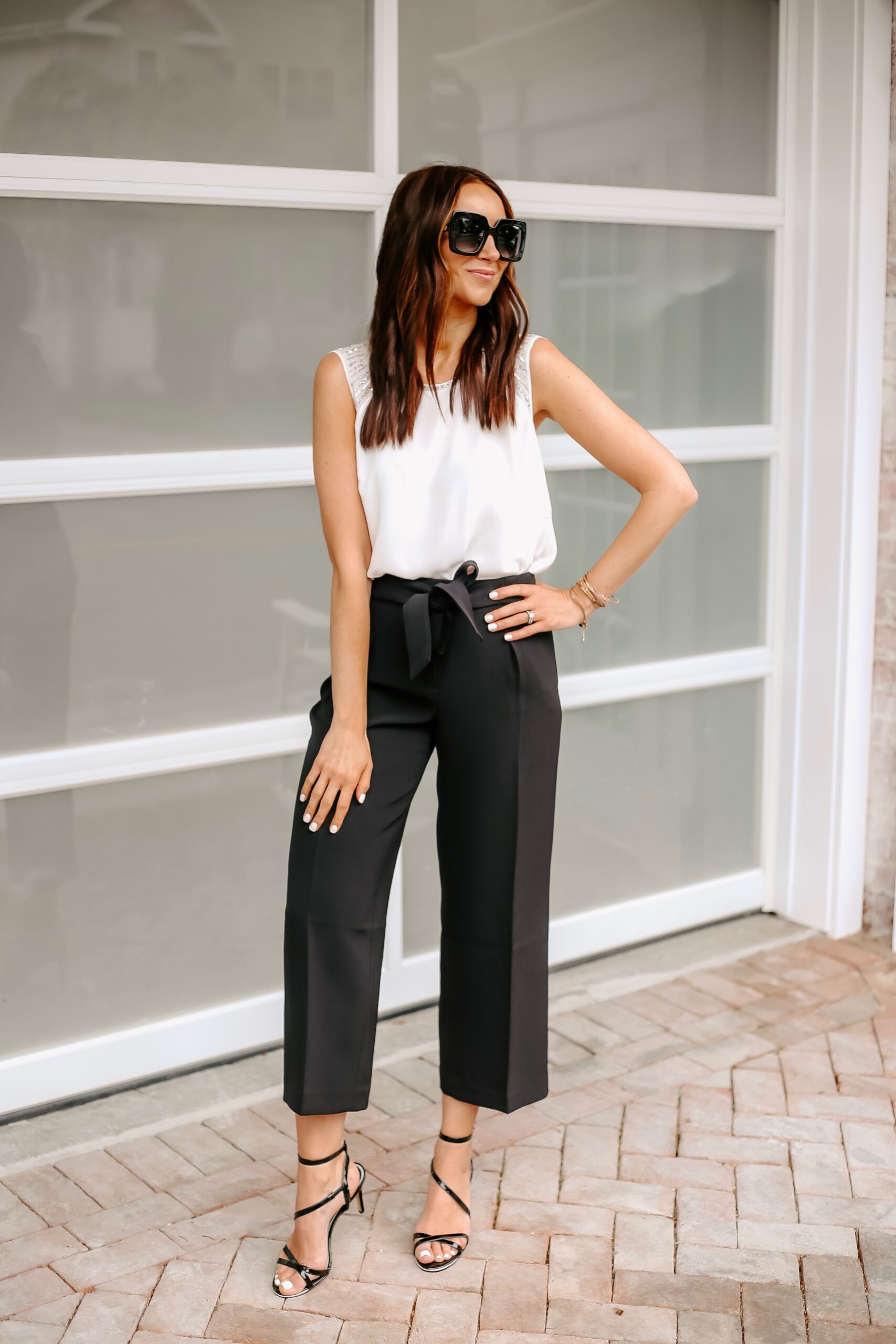 Workwear Summer Outfit with White House Black Market Blushing