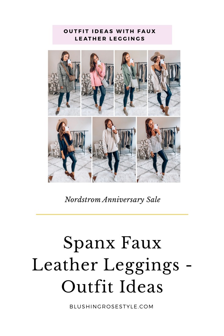 Outfit Ideas with spanx faux leather leggings