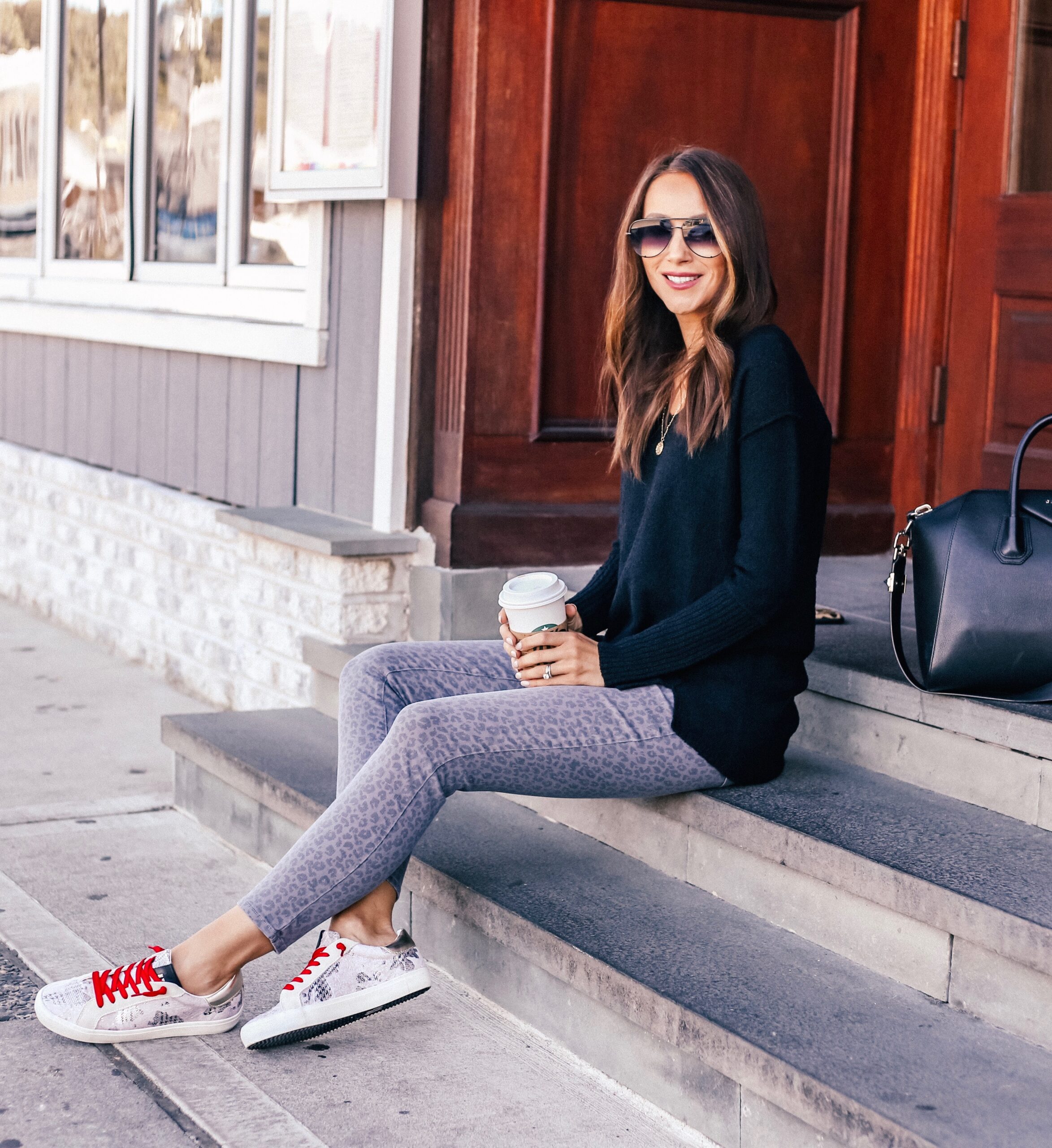 Tunic, Jeans, Sneakers