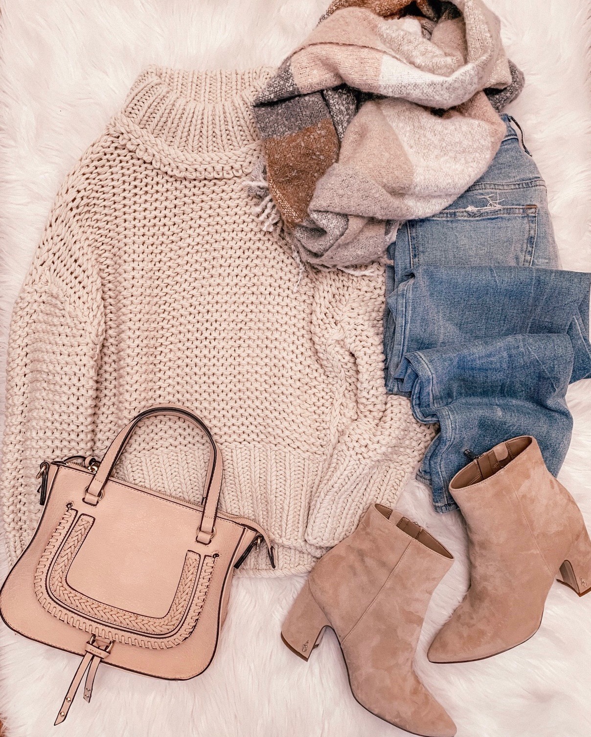 Fall Flatlay, Free People Sweater,