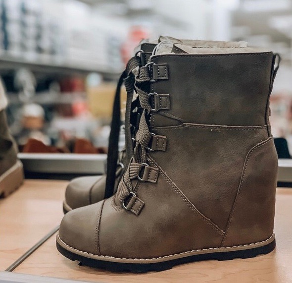 TARGET WEDGE BOOTIES