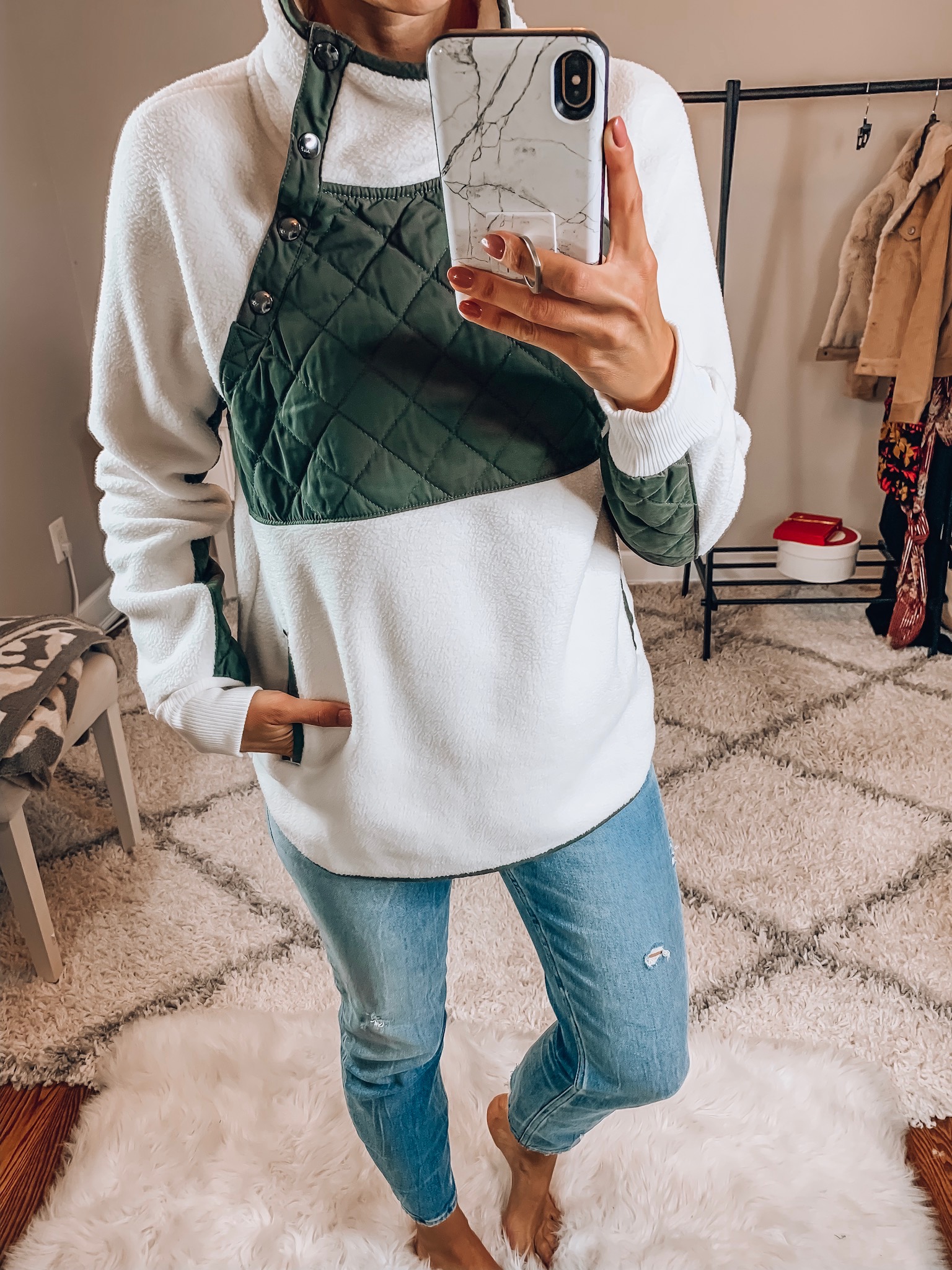 Snap up fleece, AF