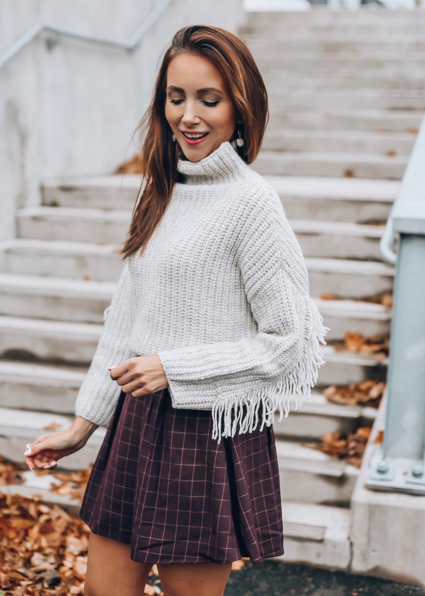 Sweater, Plaid Skirt, Fall Style