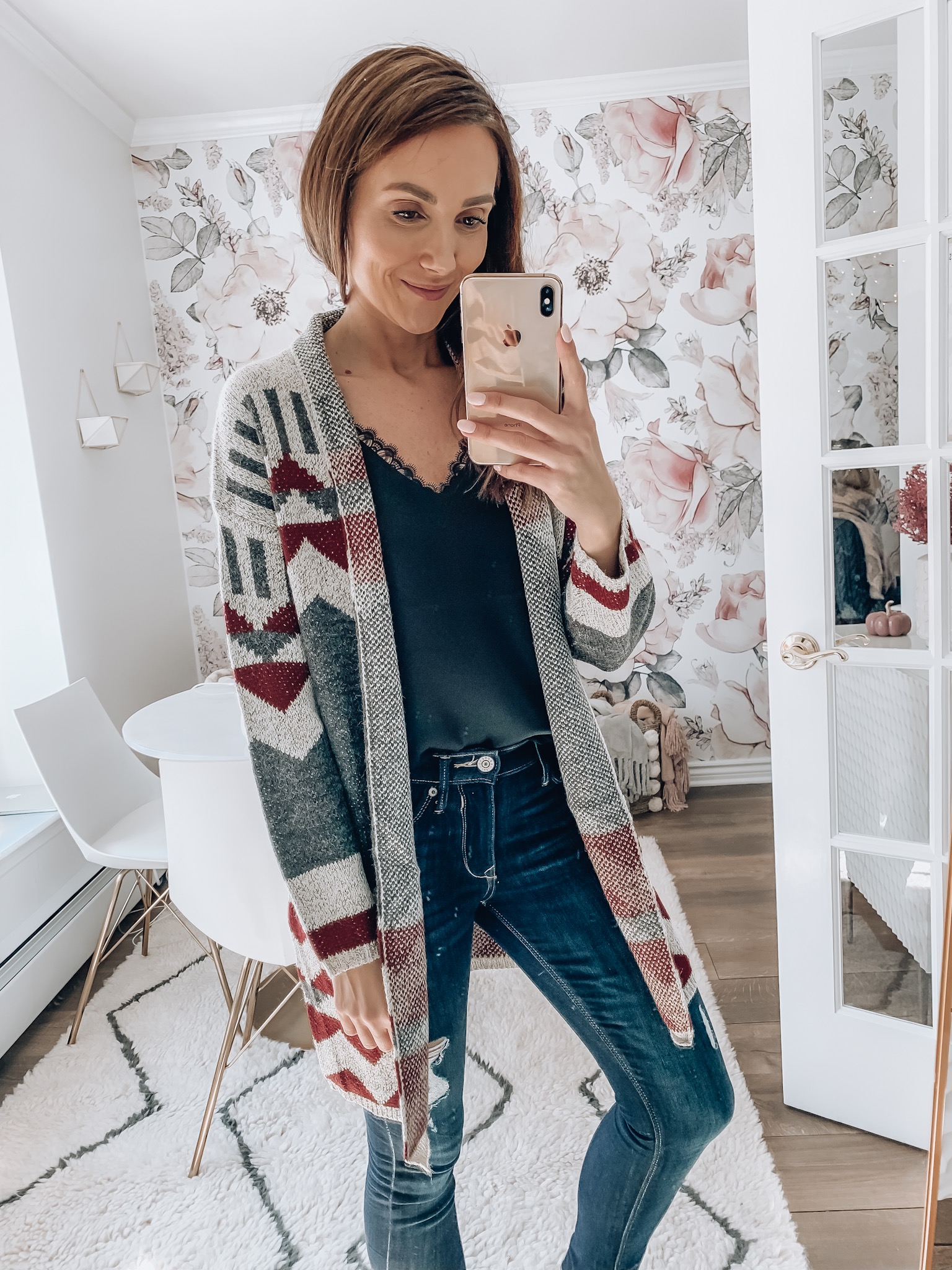 Aztec Print Cardigan