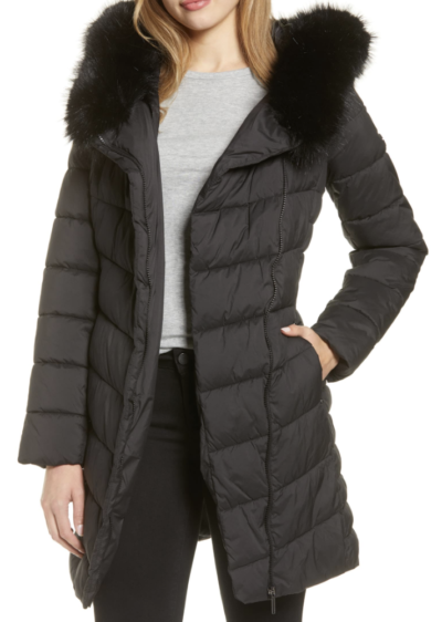 Faux Fur Hood Puffer