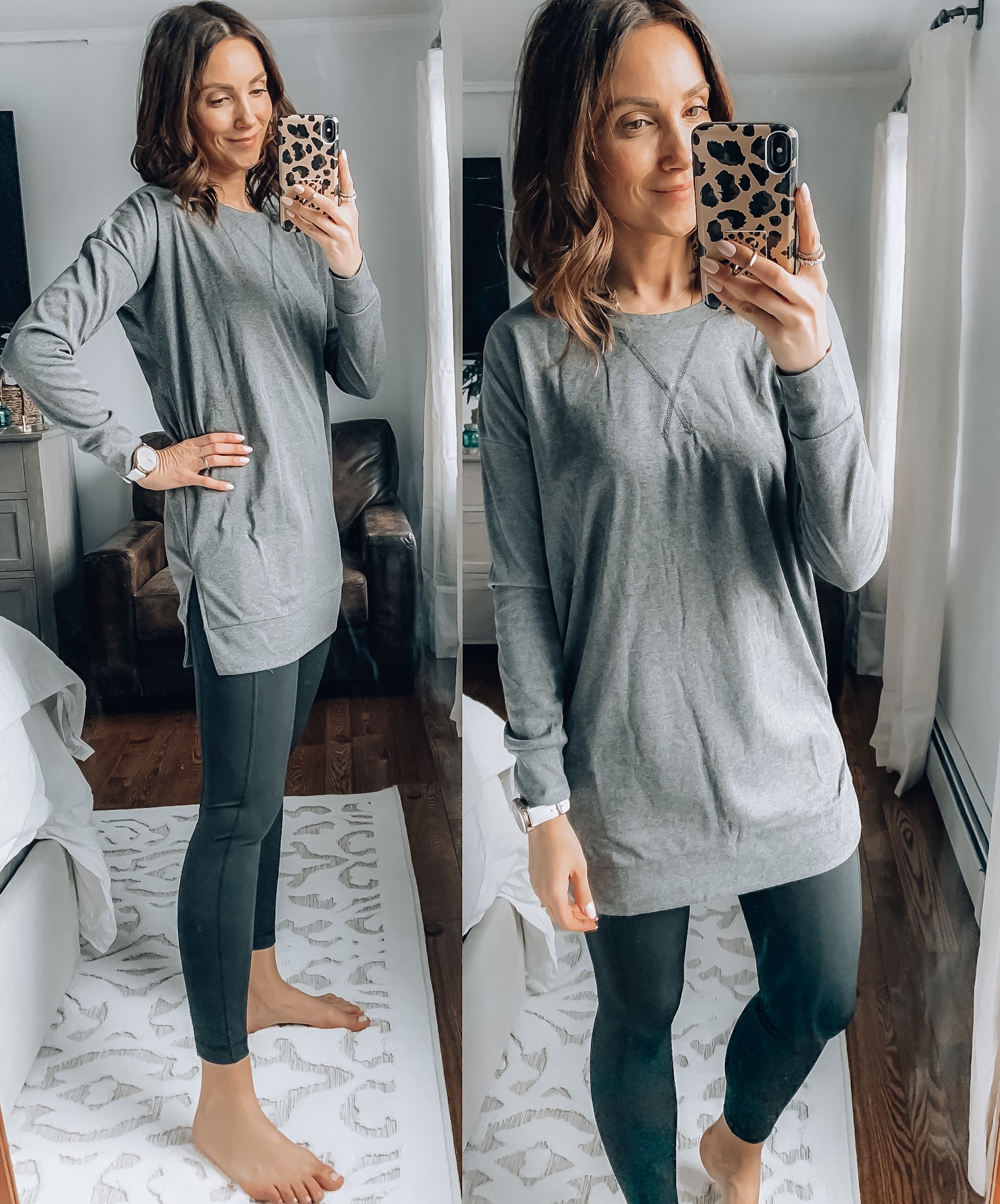 woman wearing athleisure style