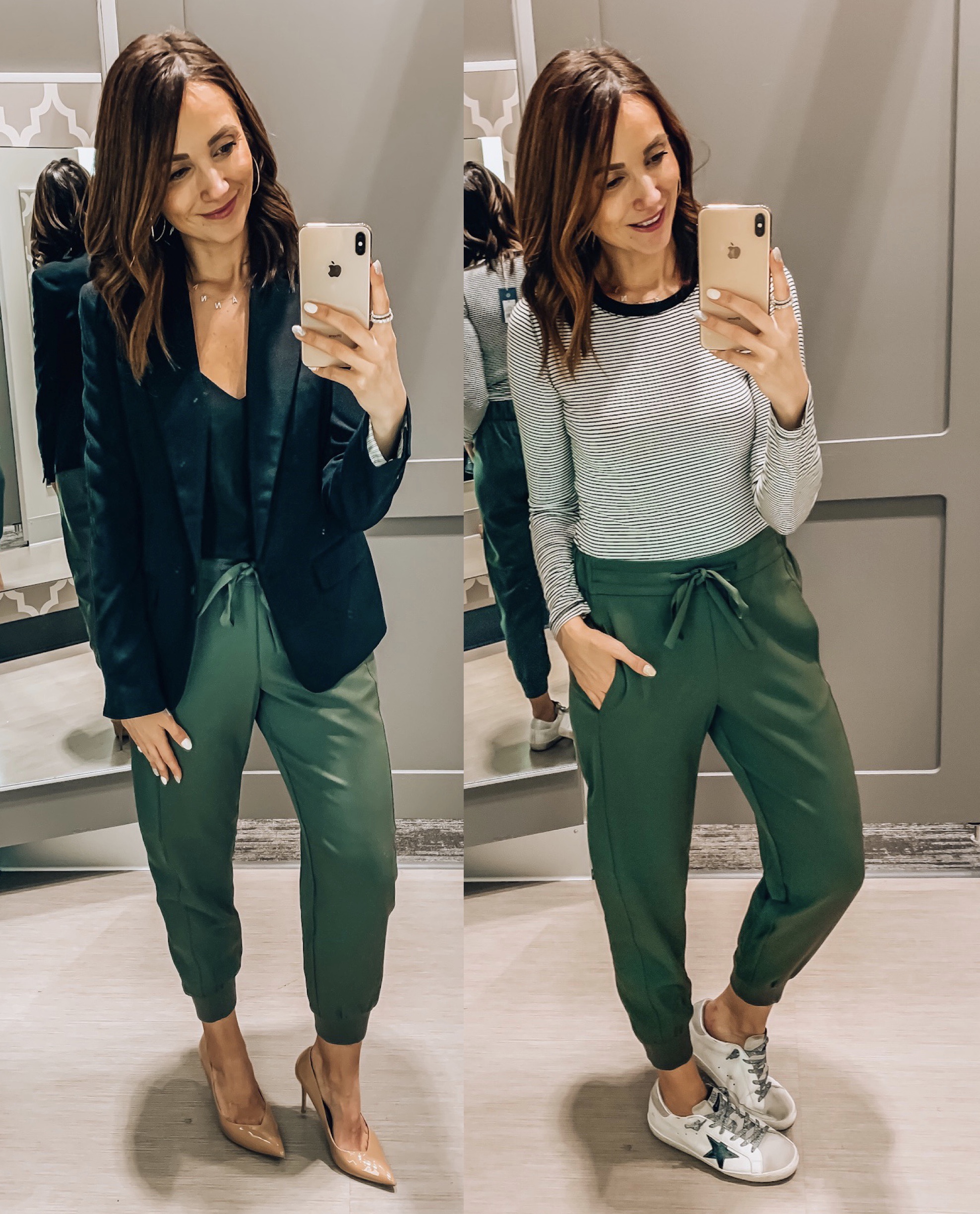 Woman wearing joggers, casual wear