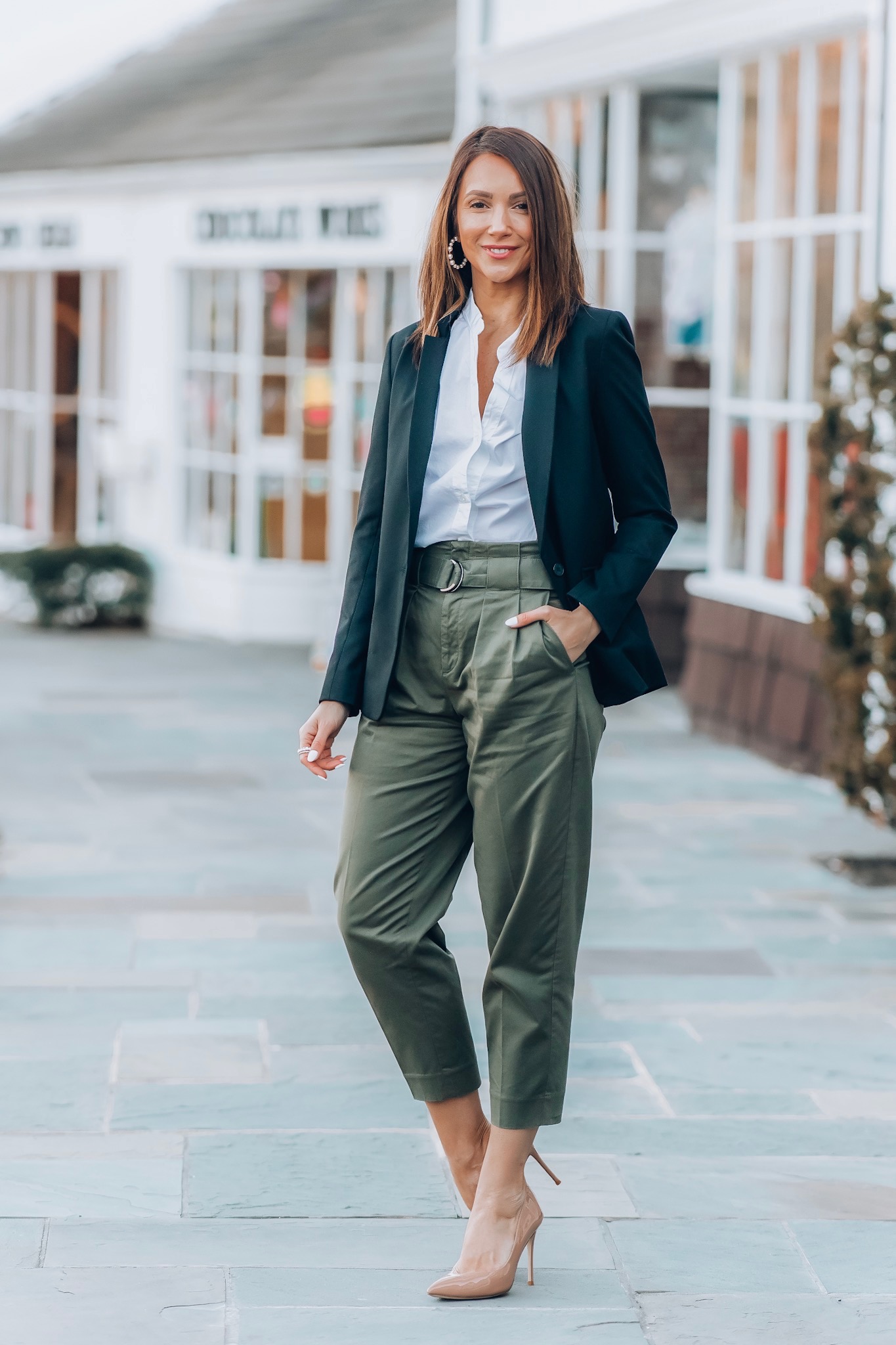 Work Pants – Three Outfit Ideas - Blushing Rose Style Blog