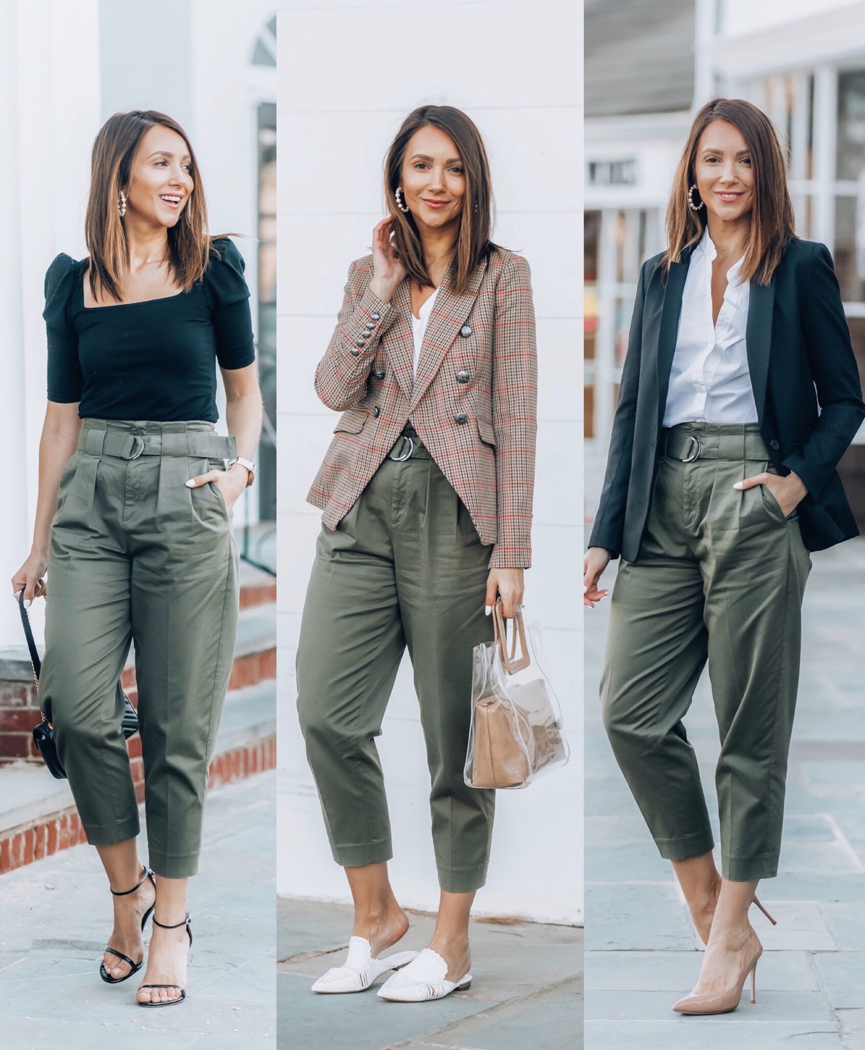 Work Pants – Three Outfit Ideas - Blushing Rose Style Blog