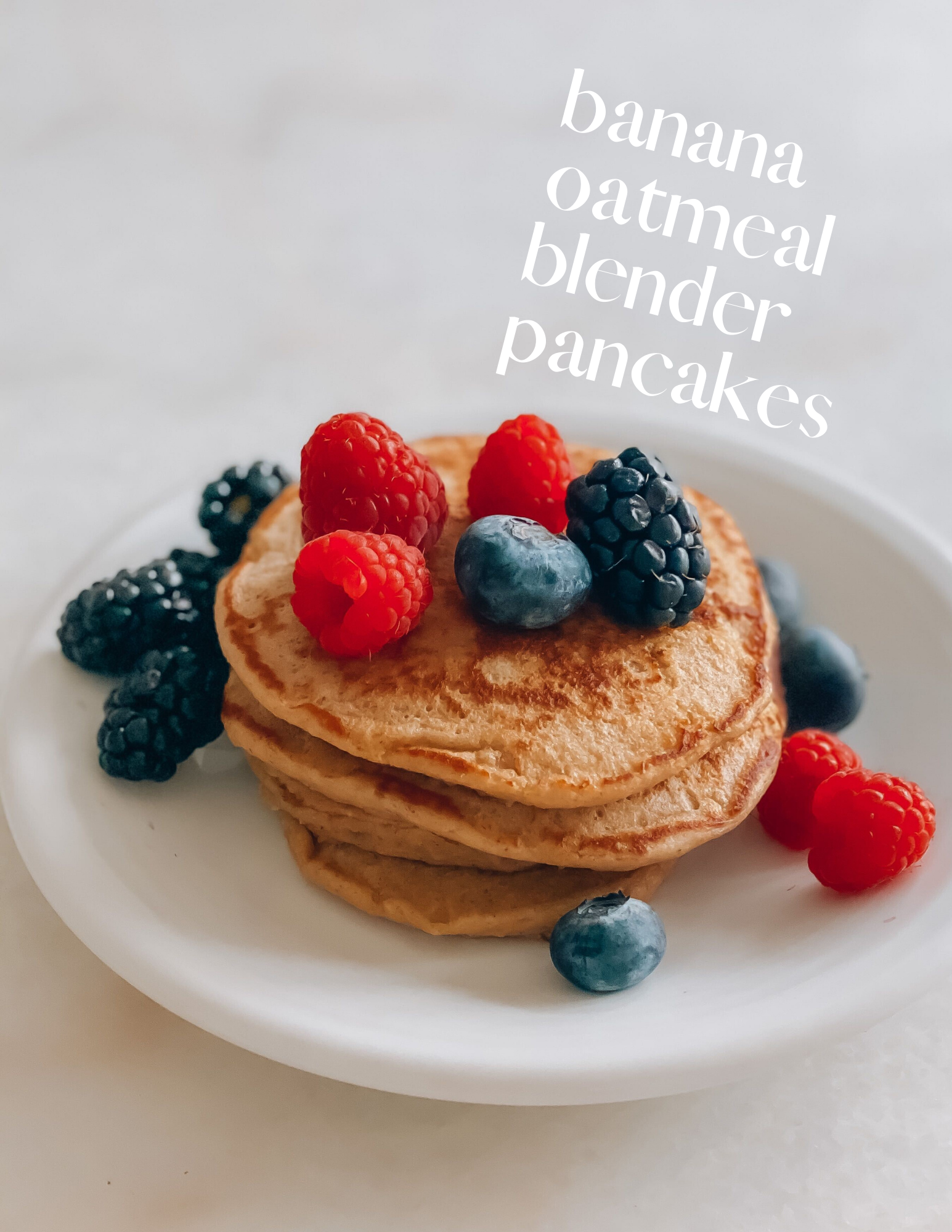 Quick and Delicious Oatmeal Banana Blender Pancakes