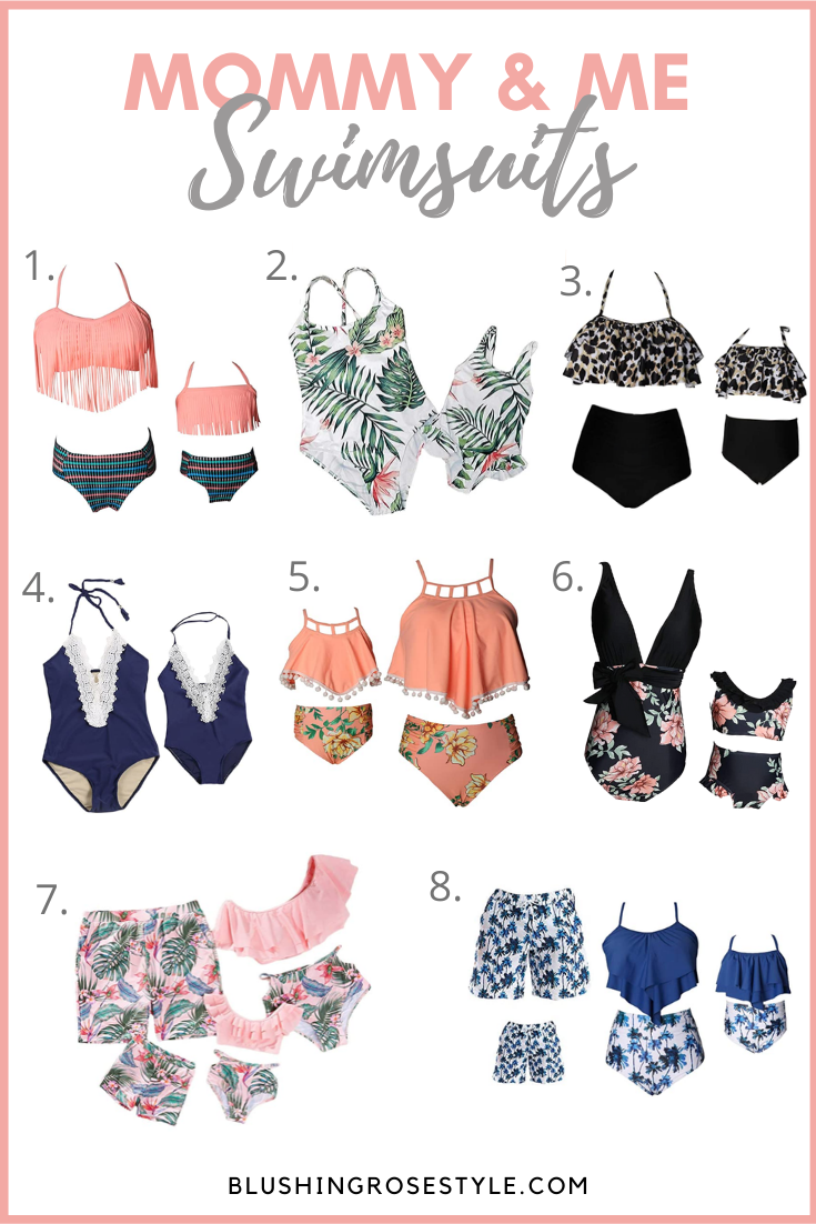 Mommy and Me Swimsuits from Amazon - Blushing Rose Style Blog