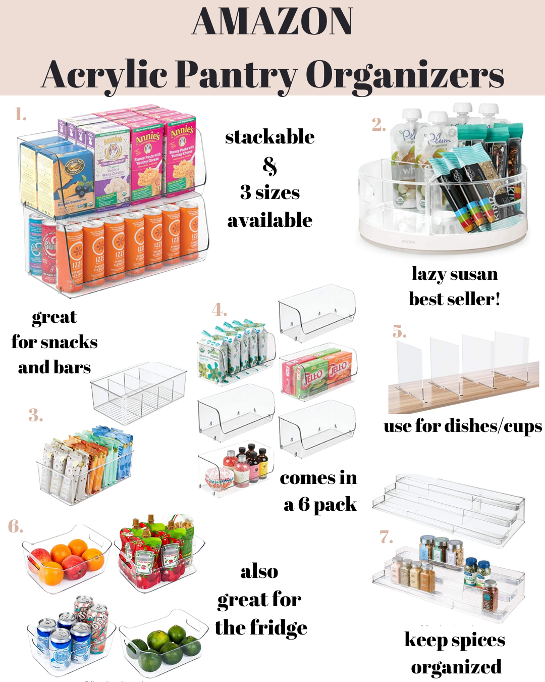 40 Ways to Organize with Acrylic Containers » Lady Decluttered