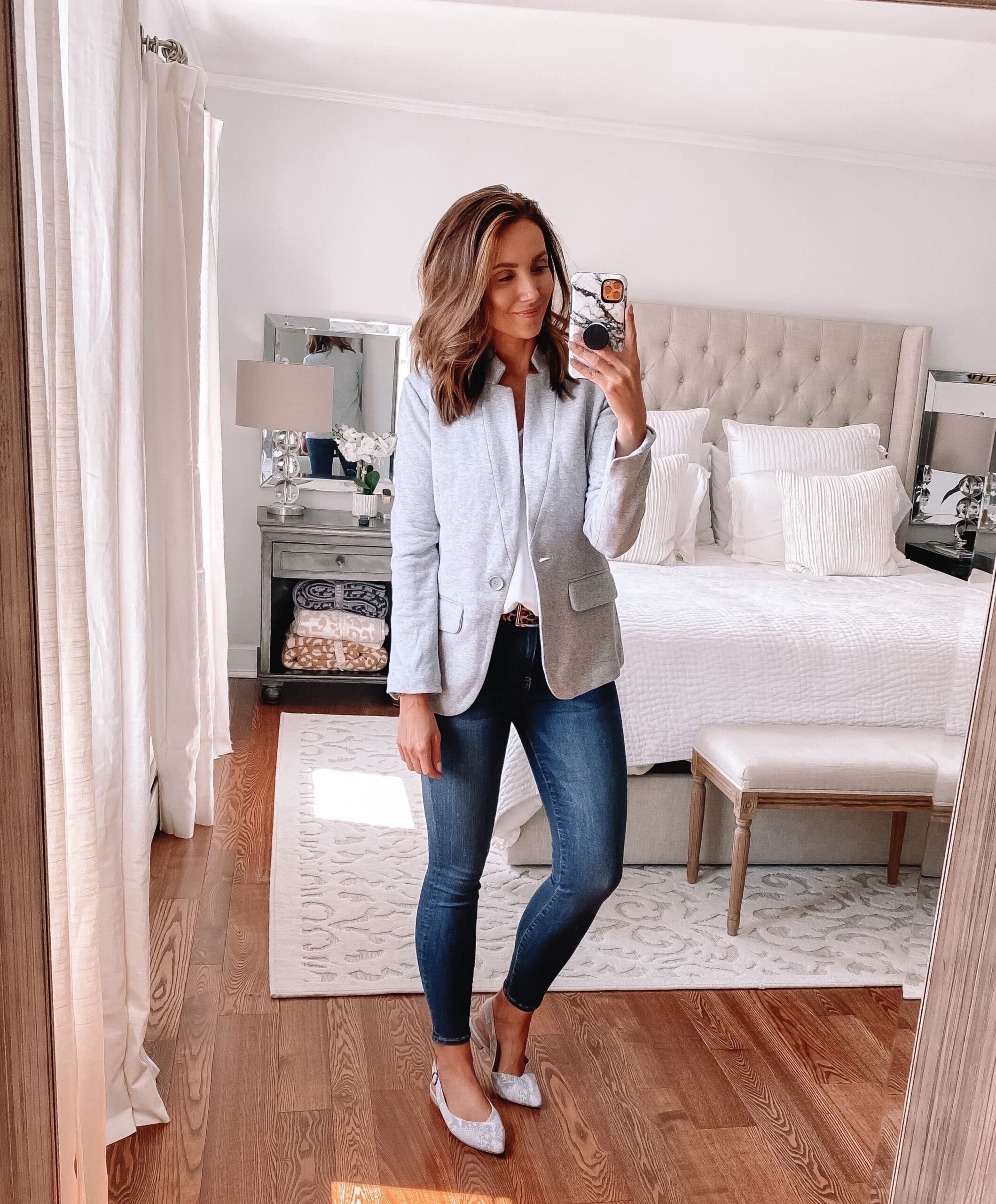 nsale, grey blazer