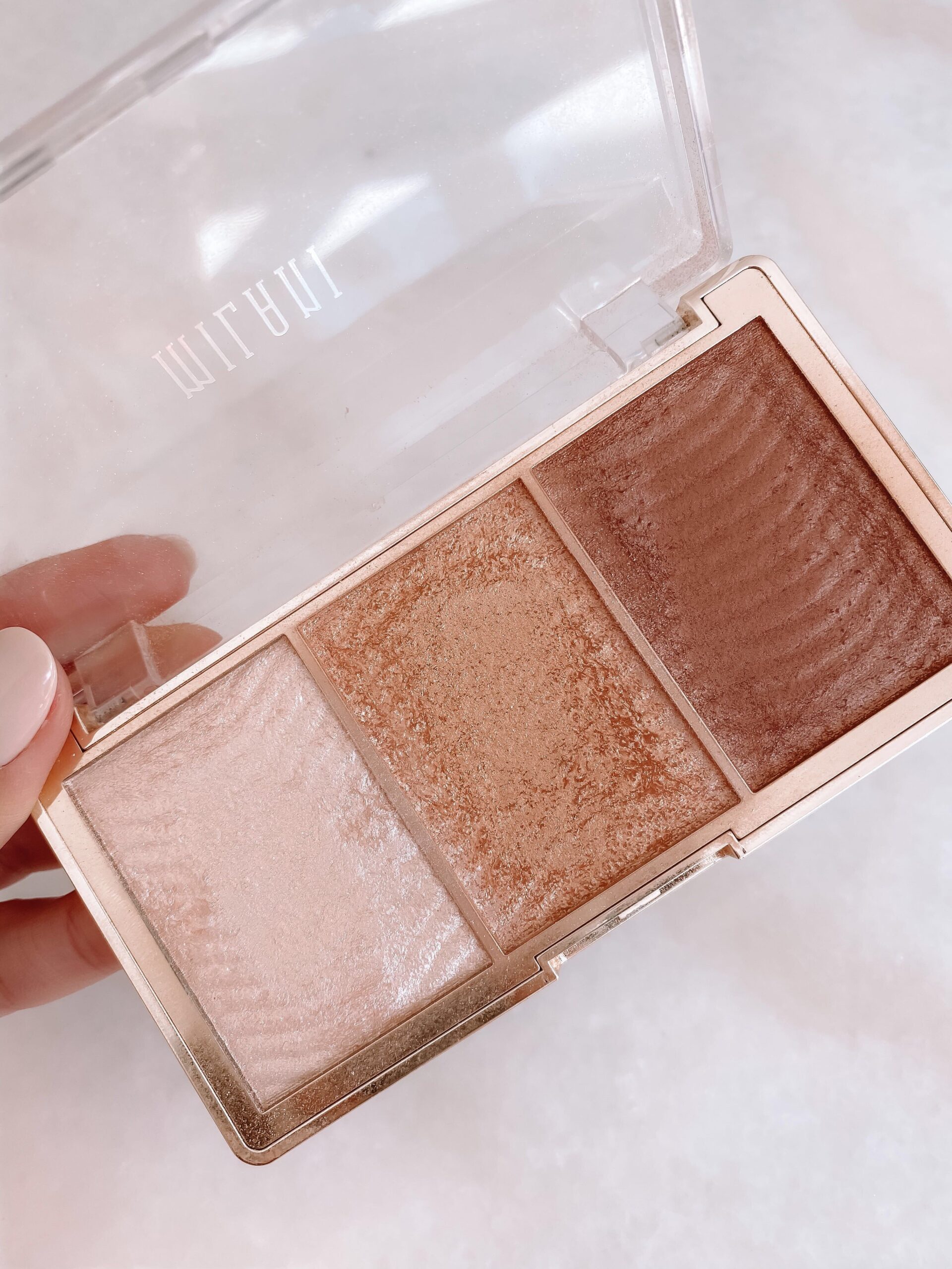 drugstore beauty, milani highlighter palette