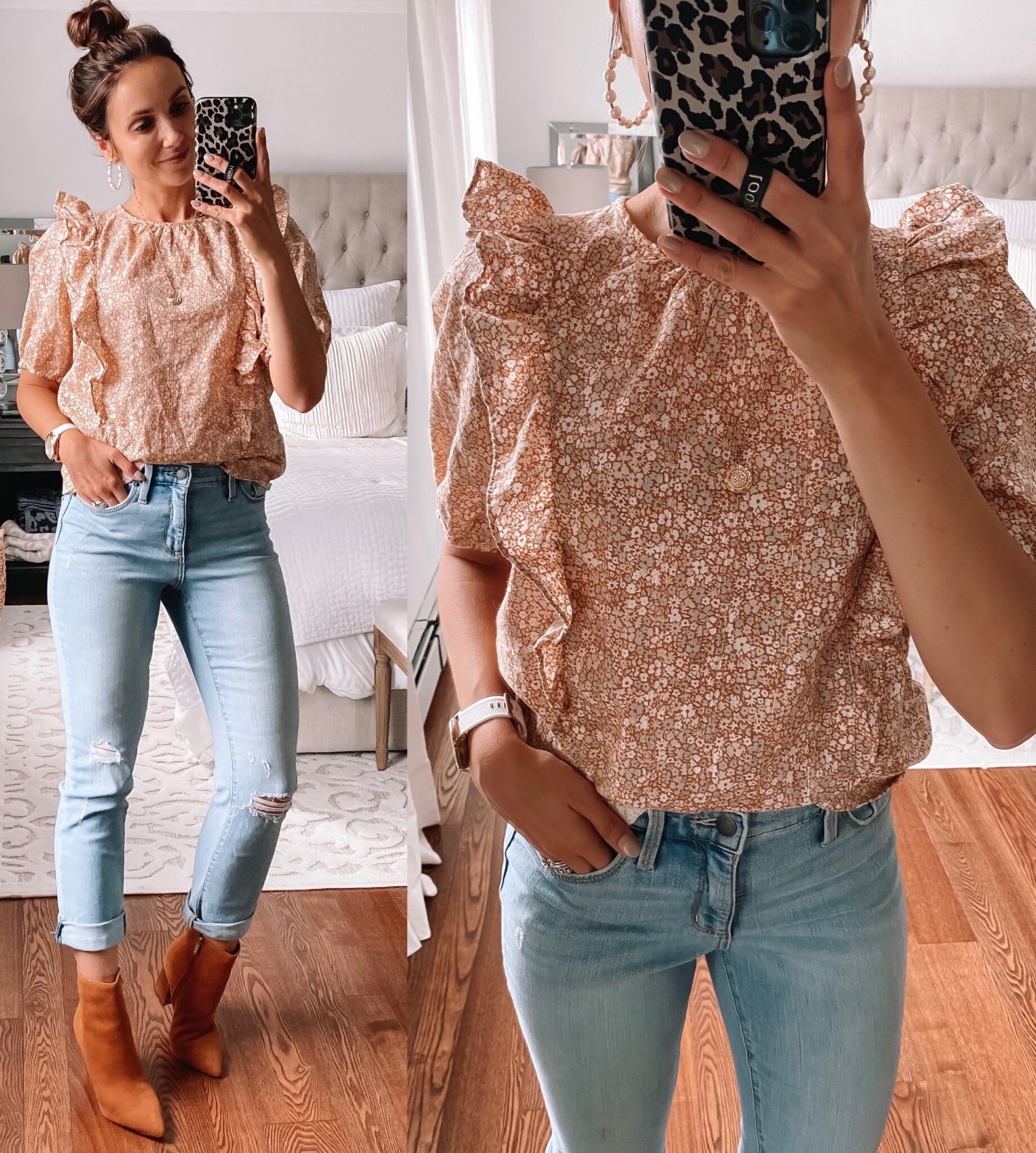 target style, flutter sleeve top