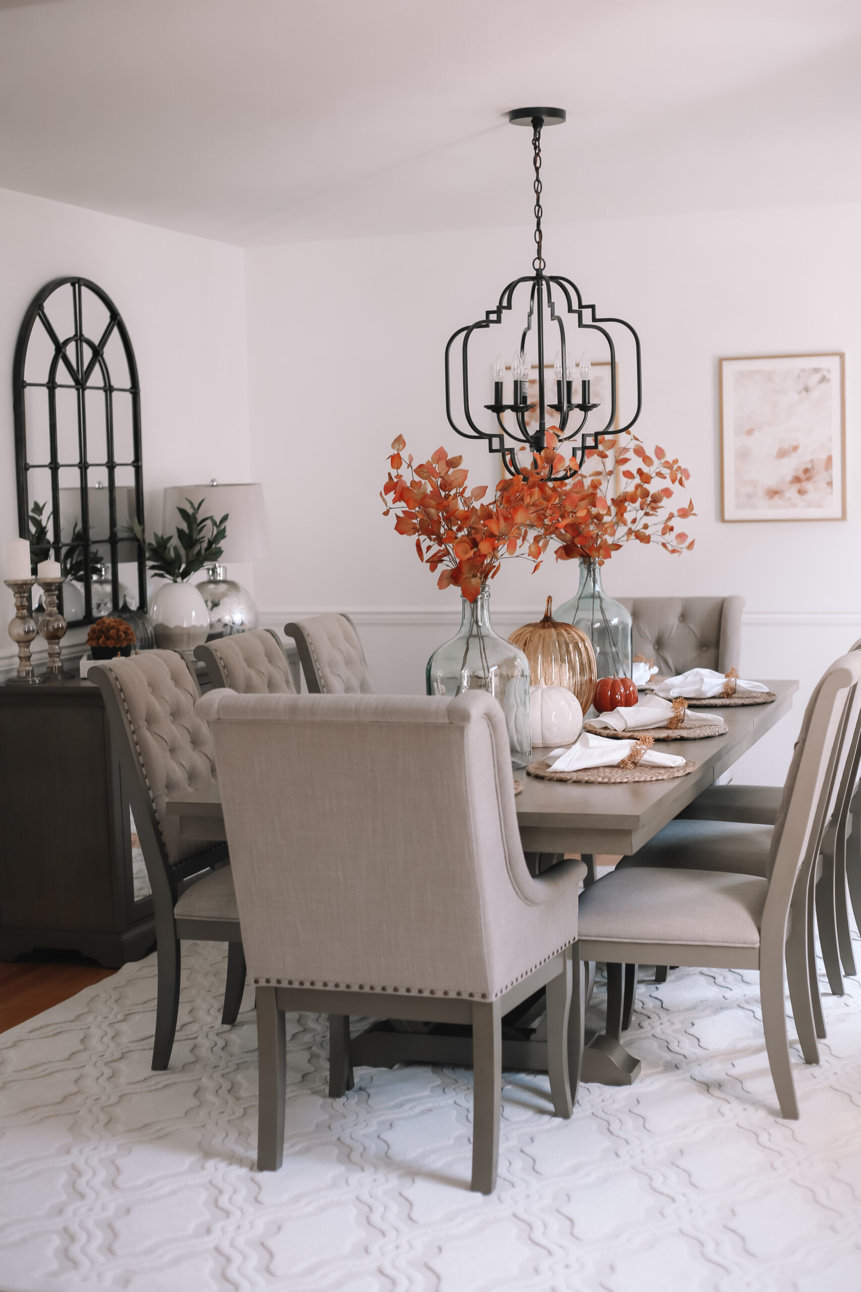 Fall Dining Room Makeover With Raymour And Flanigan Blushing Rose Style Blog