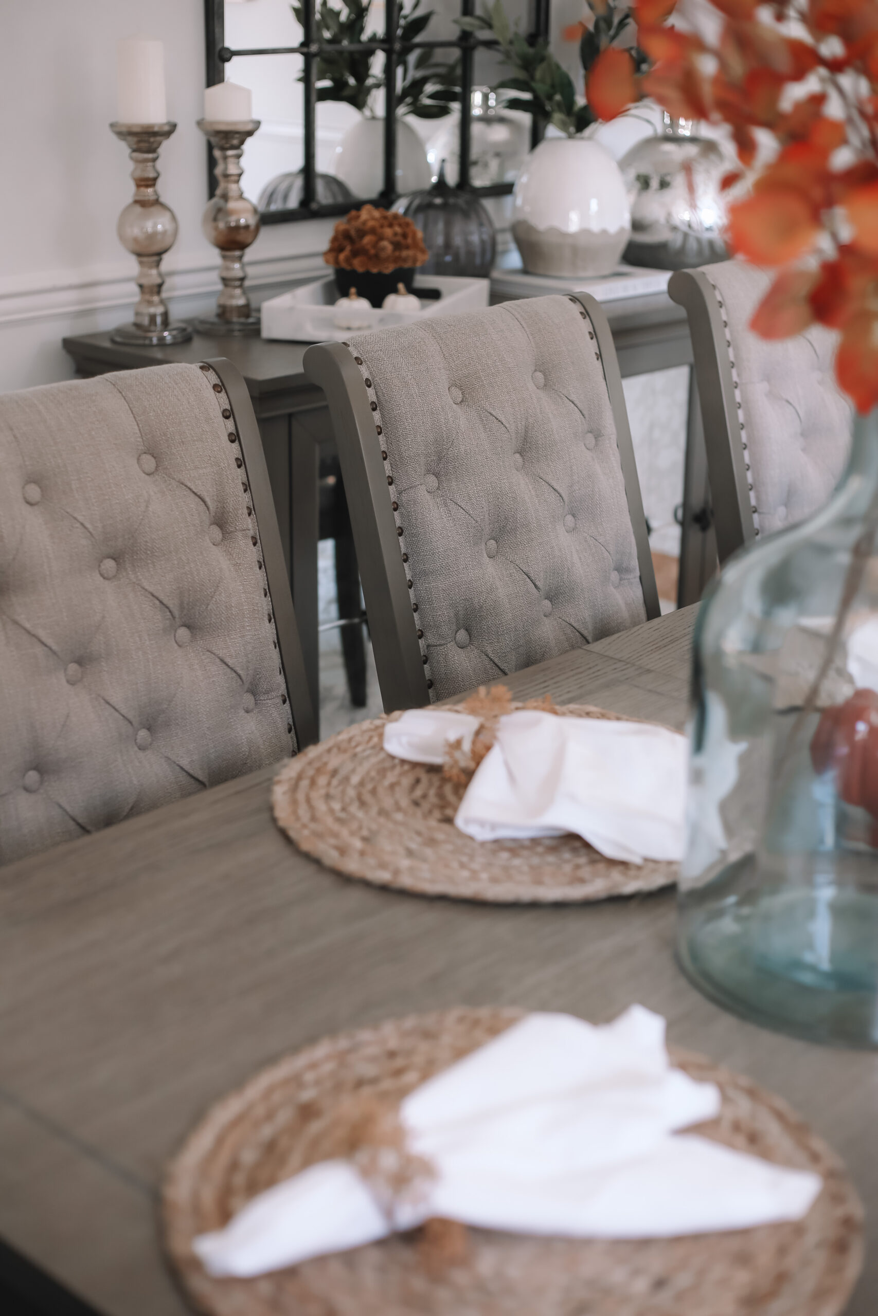 Fall Dining Room Makeover With Raymour And Flanigan Blushing Rose Style Blog