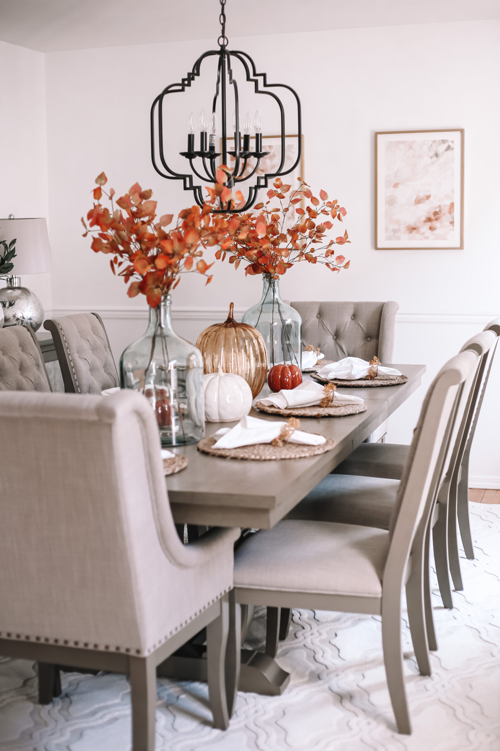 Fall Dining Room Makeover With Raymour And Flanigan Blushing Rose Style Blog