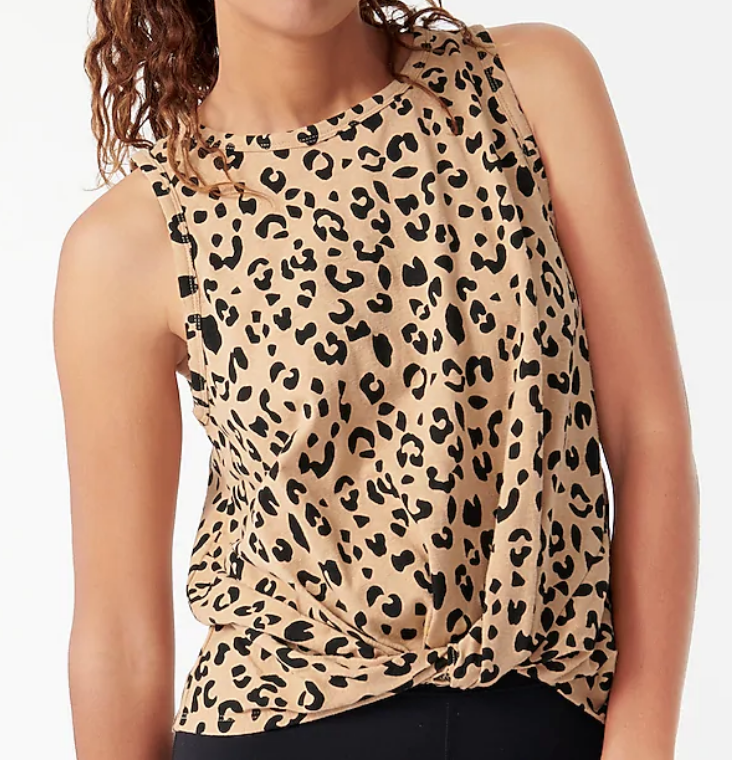 jcrew leopard tank