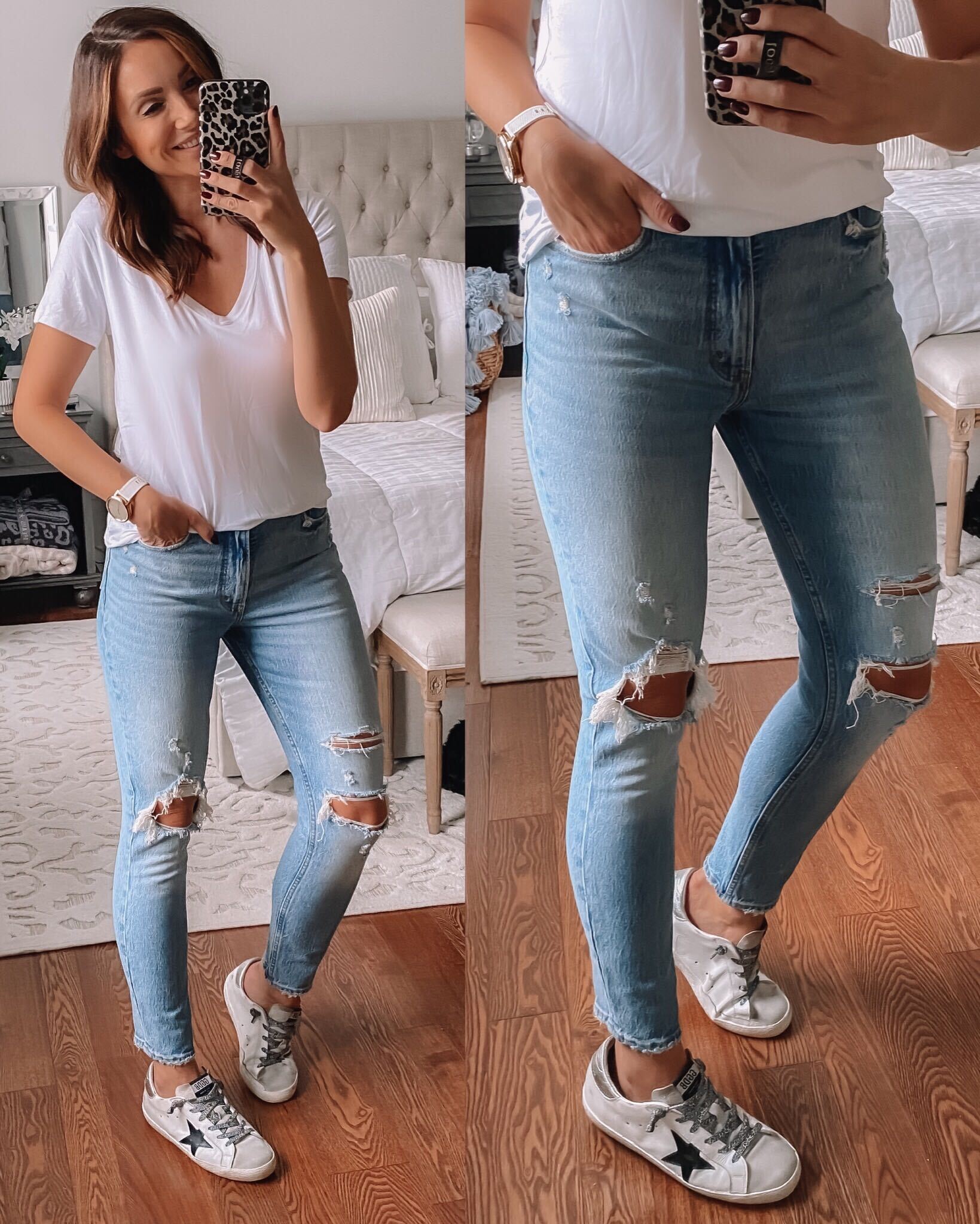 Abercrombie High Rise Jeans With Distressing Blushing Rose Style Blog