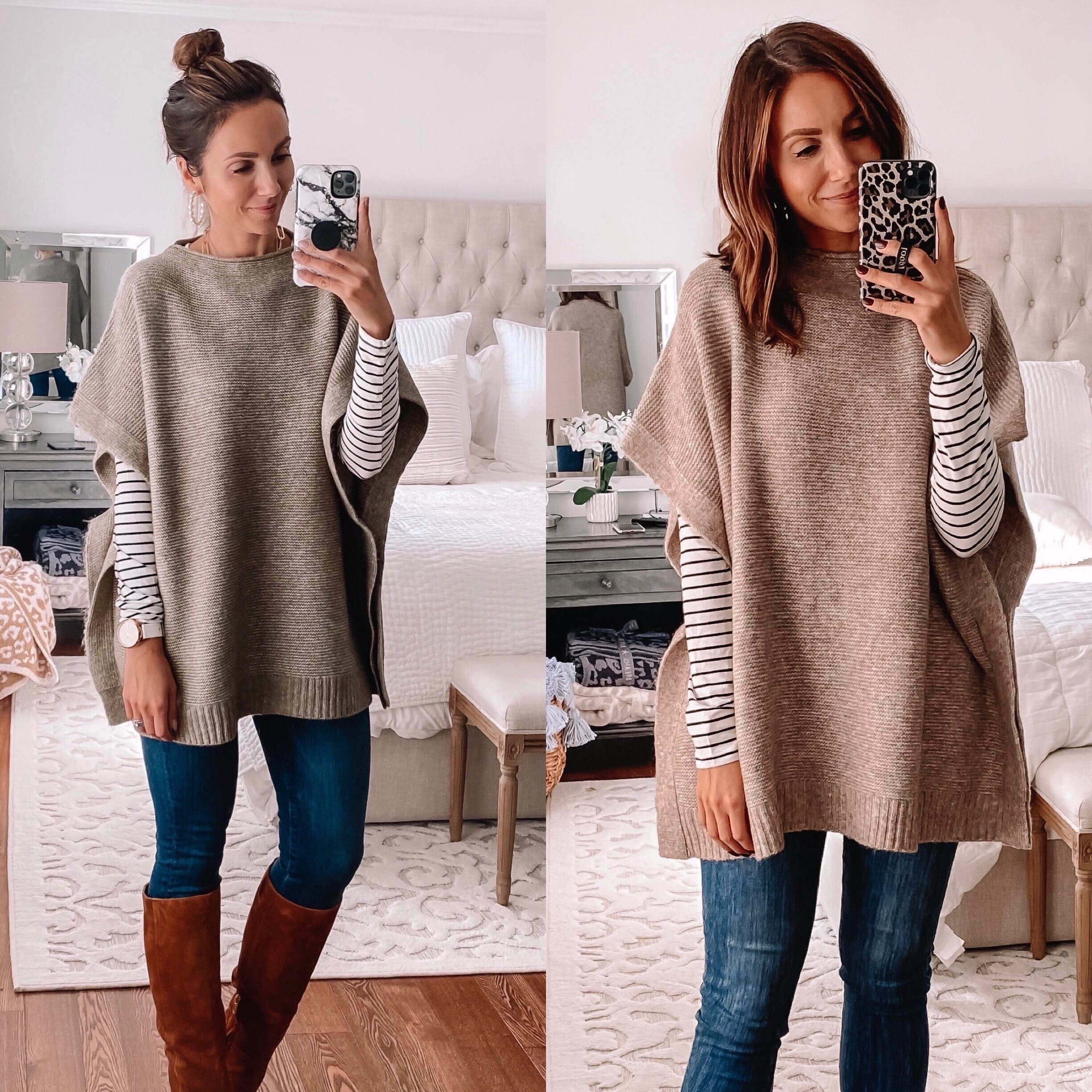 fall sweater ponchos from target