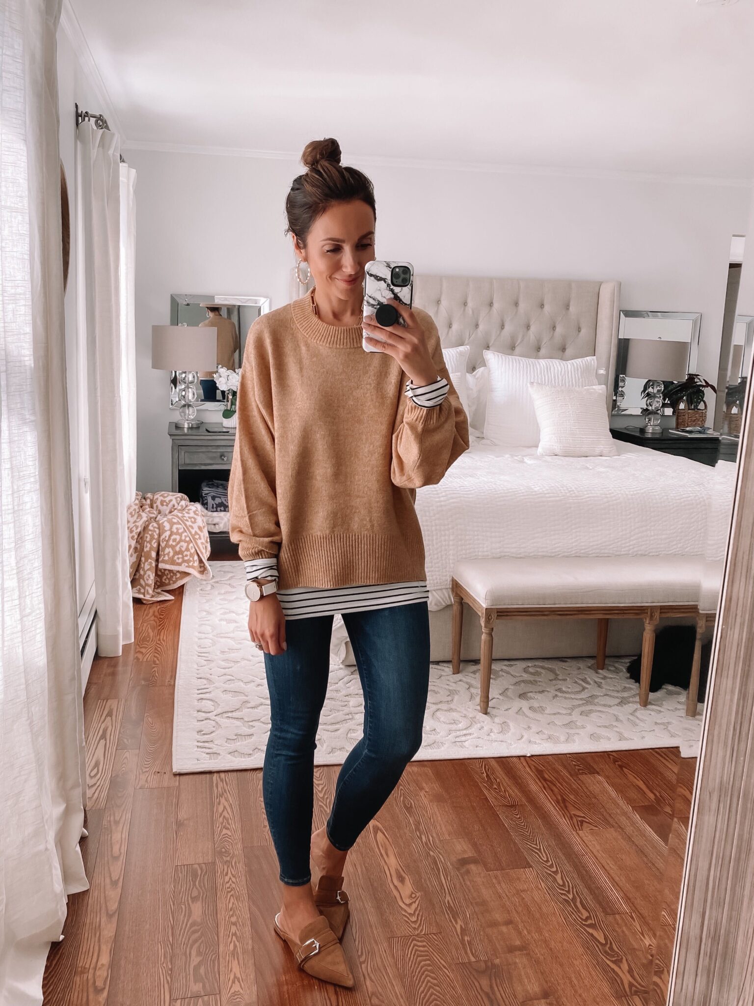 target sweater, skinny jeans, fall outfit idea