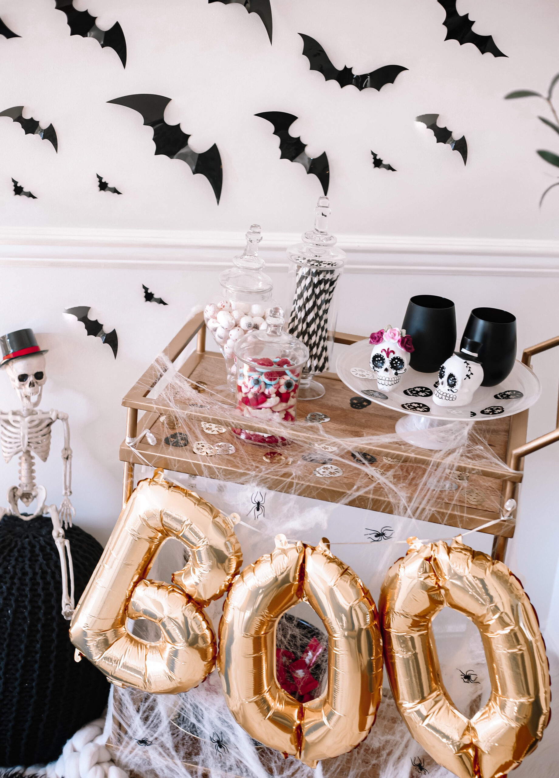 halloween bar cart