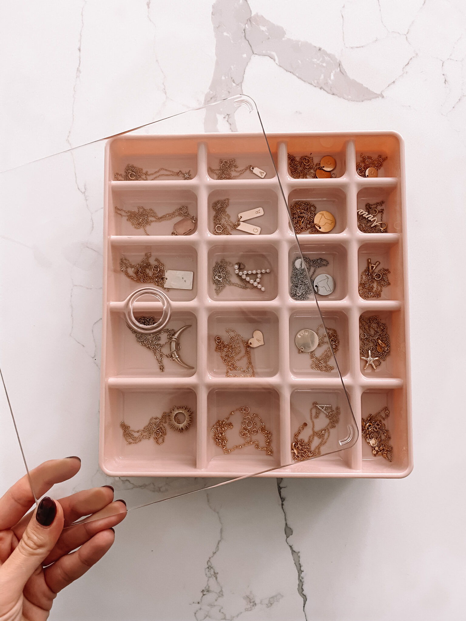 amazon jewelry set of 2 storage trays