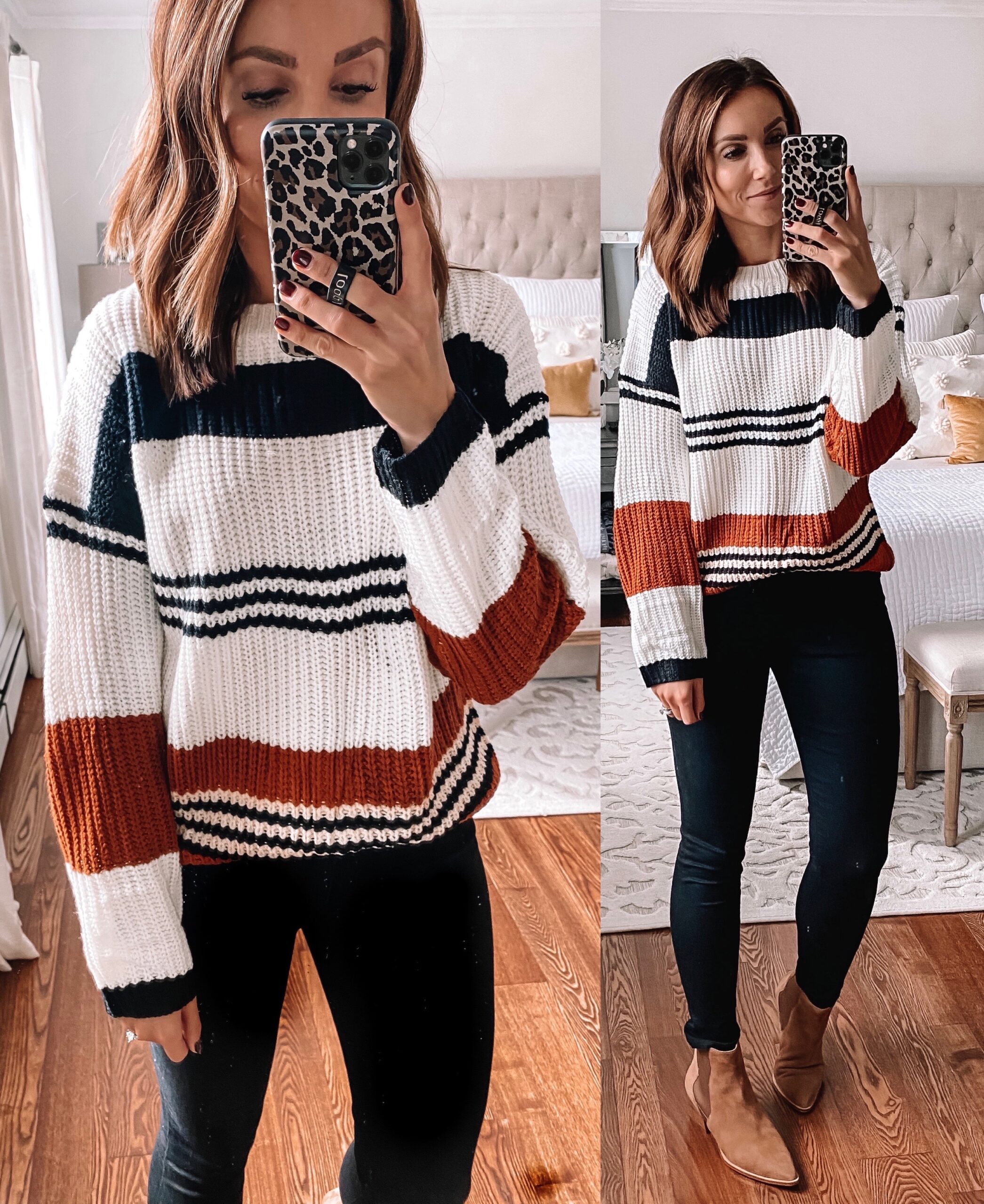 amazon striped sweater, fall fashion, amazon finds